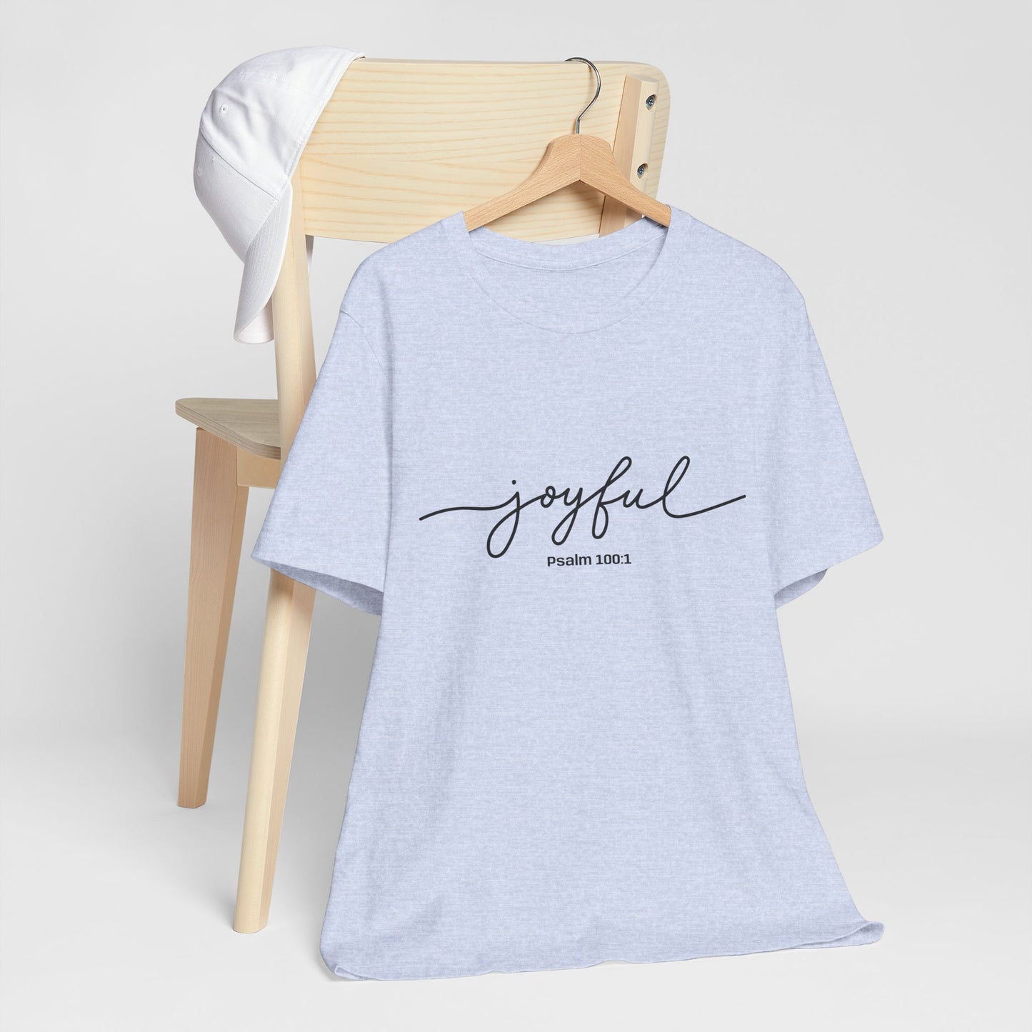 Joyful Quote Unisex Tee - Inspirational Shirt, Faith-Based Gift, Christian Apparel, Summer Casual Wear, Versatile Everyday Top