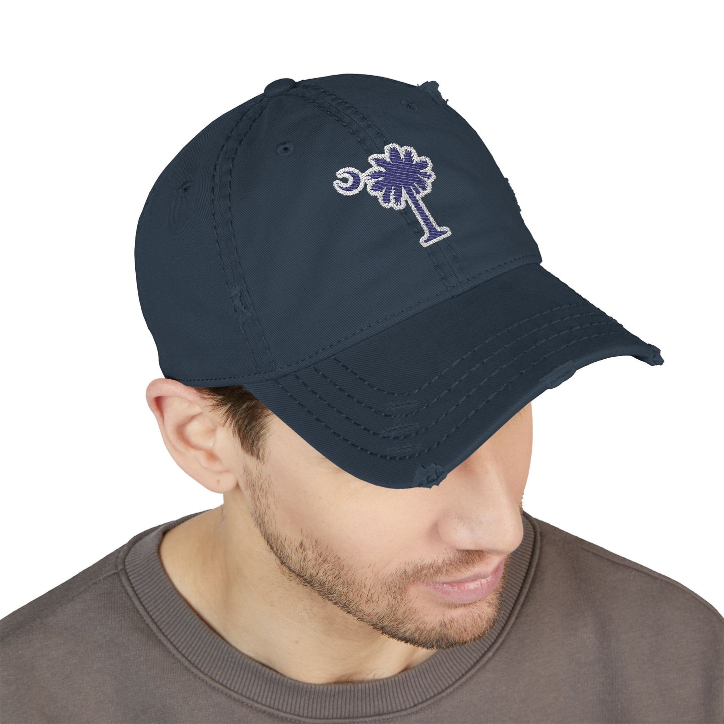 South Carolina Distressed Dad Hat (Embroidery)