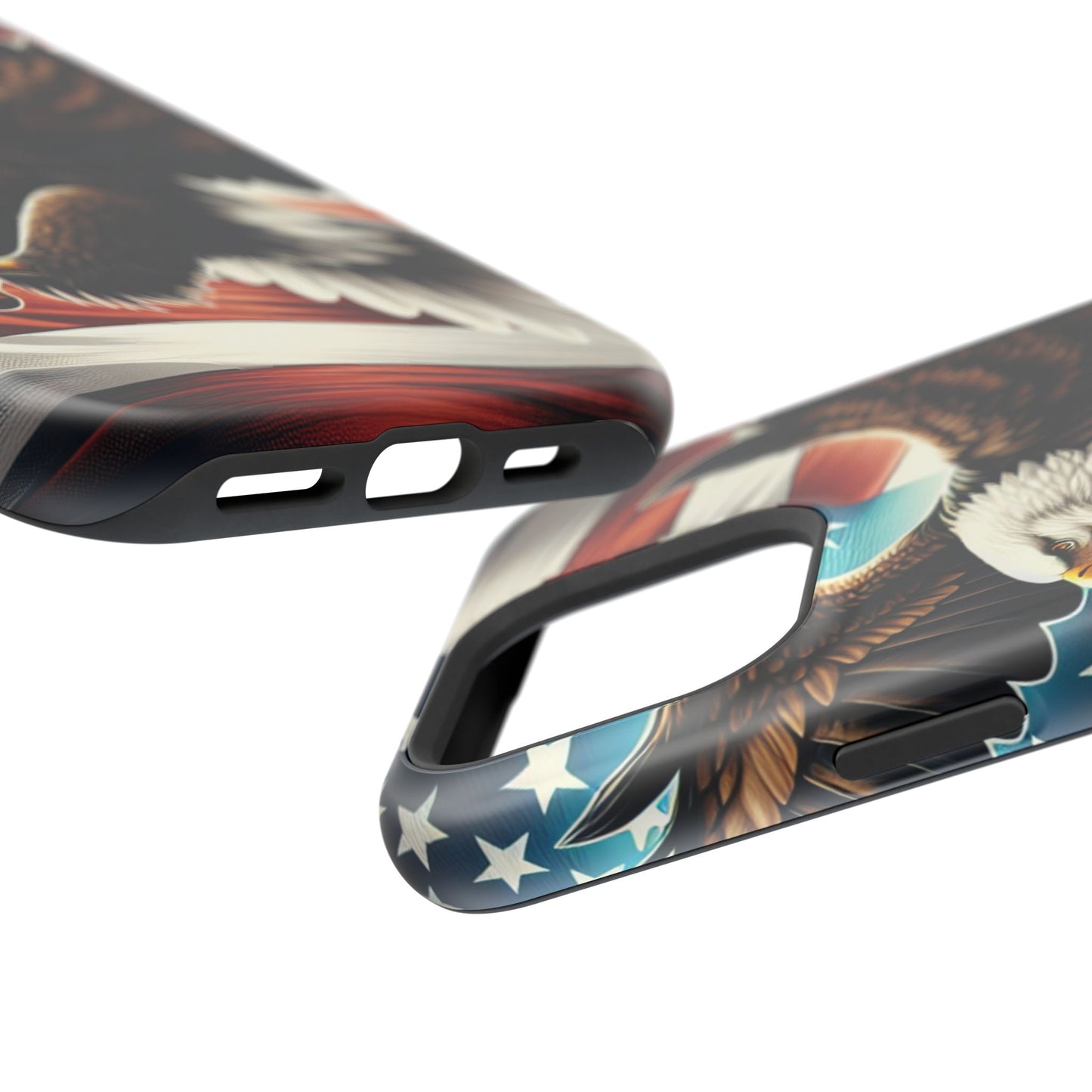 iPhone 13-16 Patriotic Eagle Magnetic Tough Cases, 4th of July