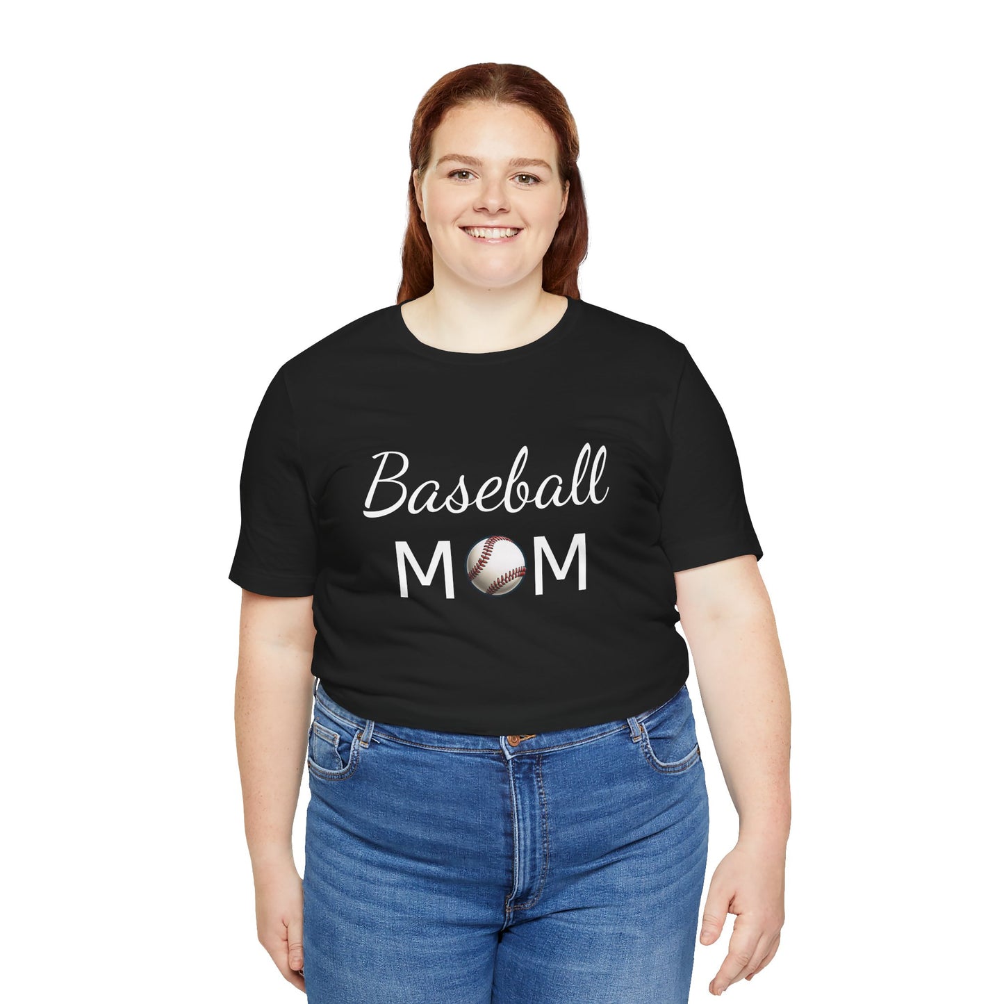 Mom Baseball Tee with Personalized Name and Jersey Number on the back