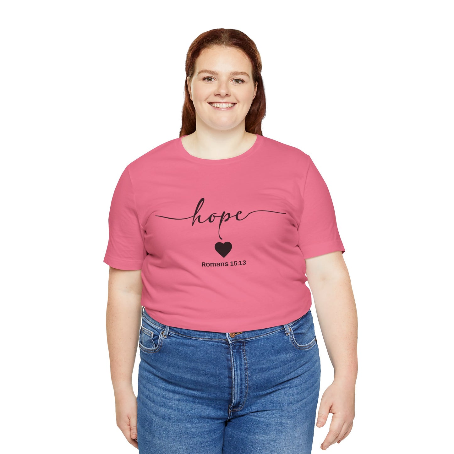 Hope-Inspired Unisex Short Sleeve Tee | Christian Gift, Inspirational Apparel, Motivational Shirt, Faith-Based Clothing, Bible Verse Tee