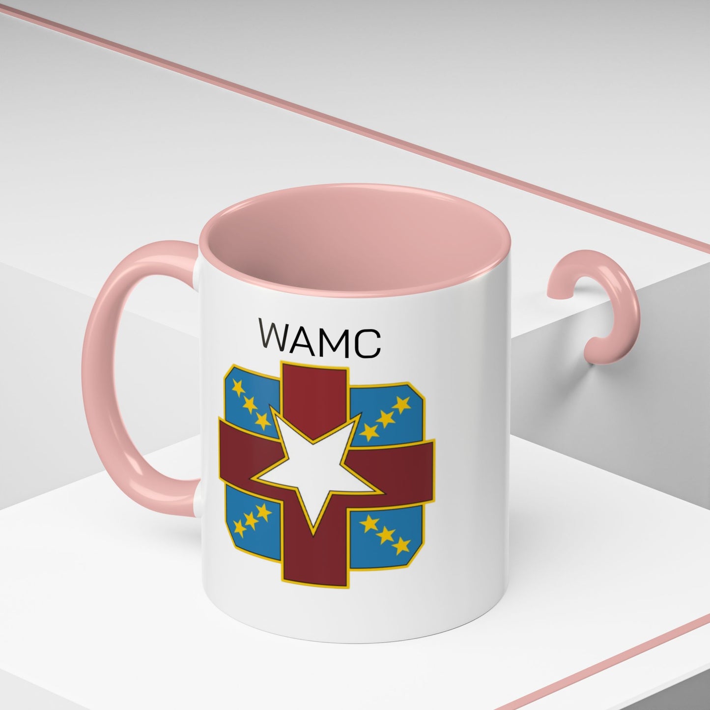 Womack, WAMC, Patriotic Accent Coffee Mug - Perfect for Veterans, Military Families, Heroic Moments, Unique Gifts, and Daily Inspiration