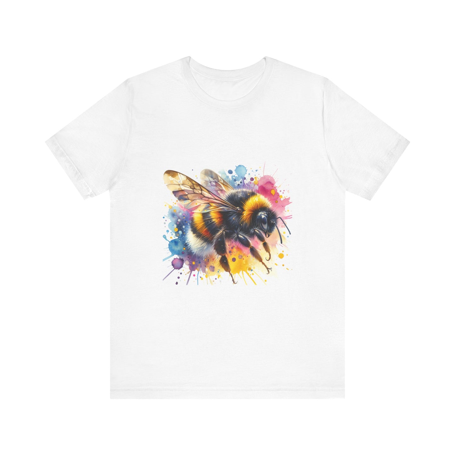 Bee Watercolor Unisex Tee | Nature Lover Gift, Summer Style, Eco-Friendly Fashion, Bee Conservation Awareness, Birthday Present