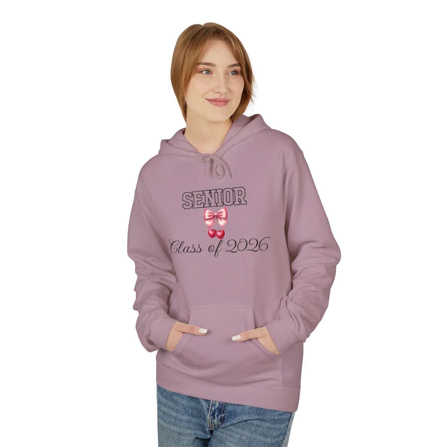 Sleek Senior Class of 2026 Hoodie, Graduation Gift, College Bound Apparel, Unisex Fleece Sweatshirt, Cozy Campus Wear