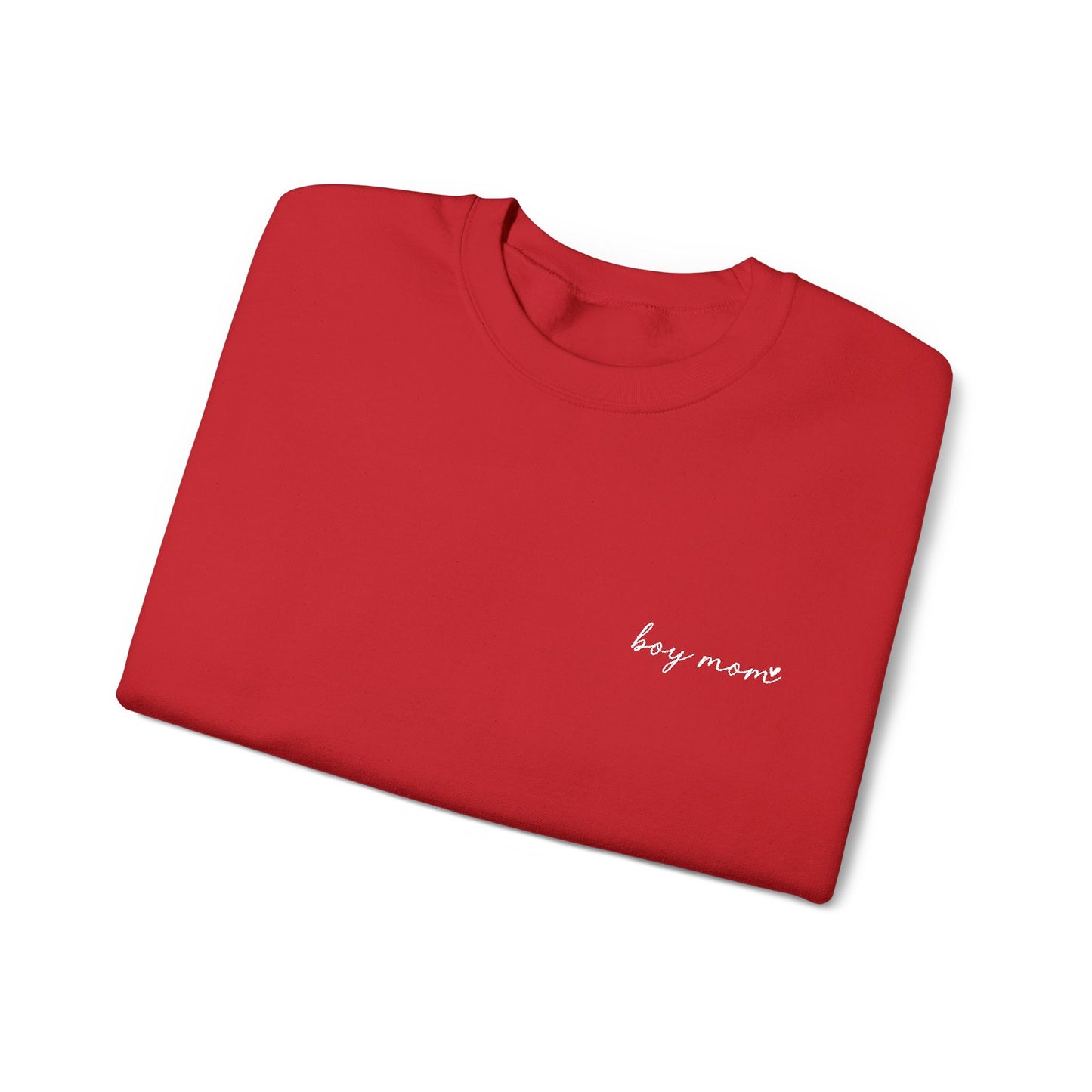 Embroidered Boy Mom Unisex Heavy Blend™ Crewneck Sweatshirt