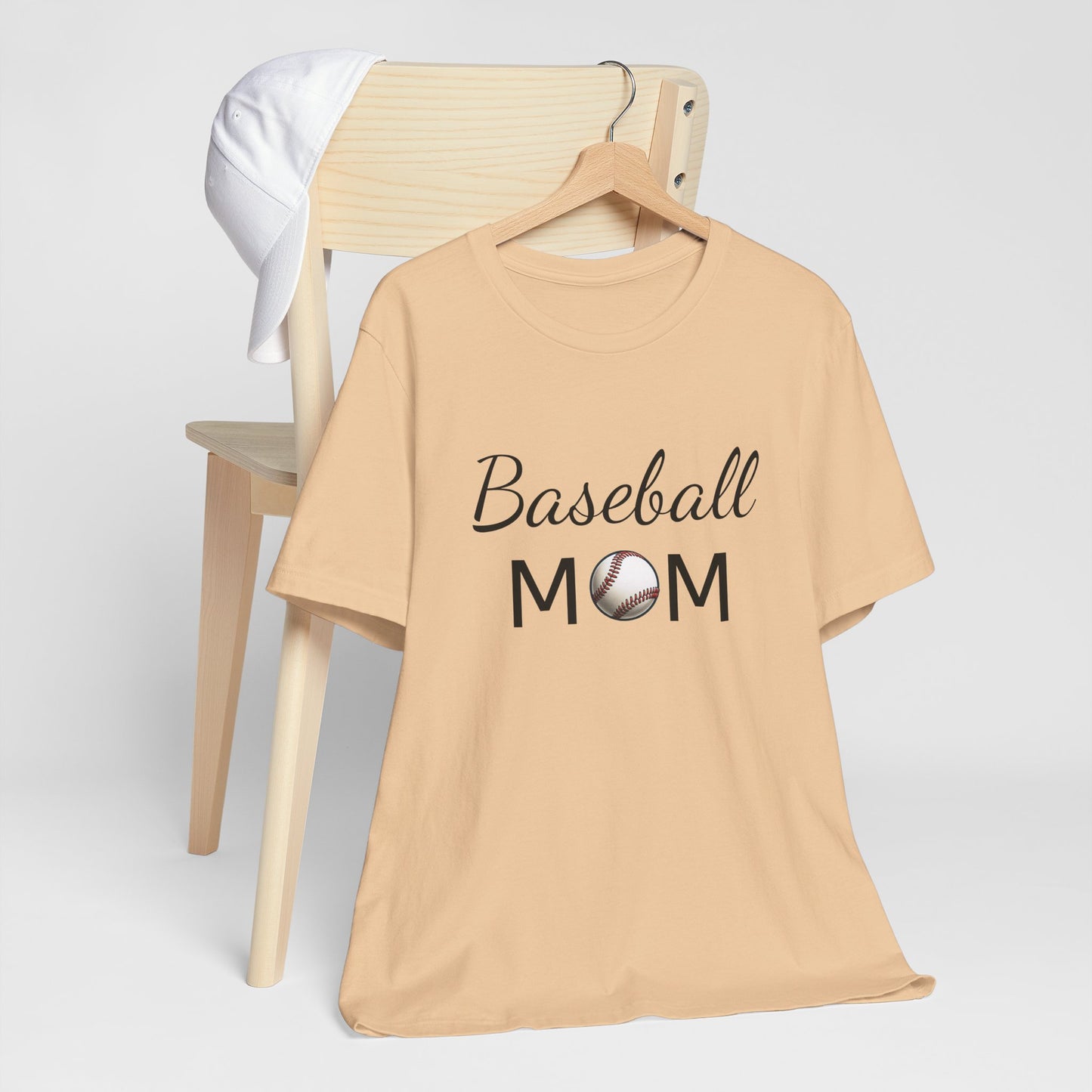 Mom Baseball Tee with Personalized Name and Jersey Number on the back