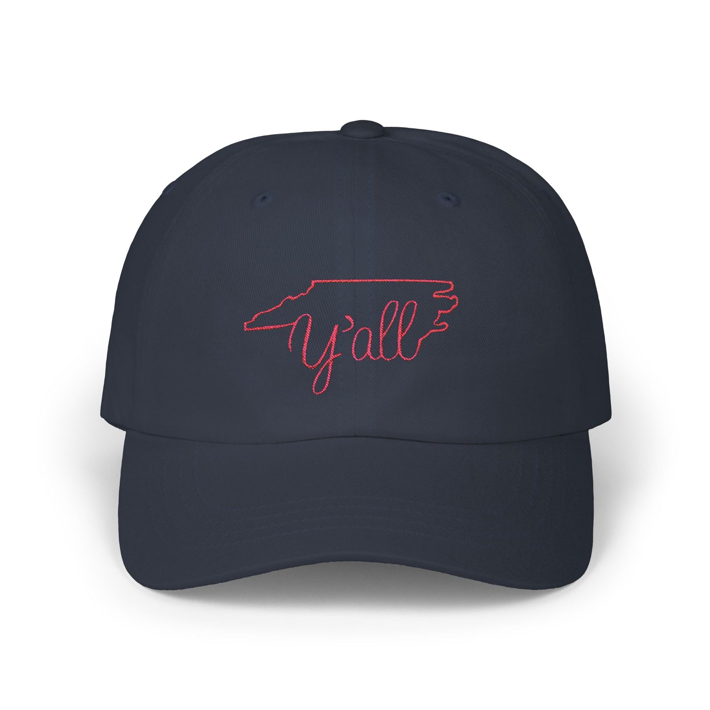 Embroidered North Carolina Y'all Classic Dad Cap