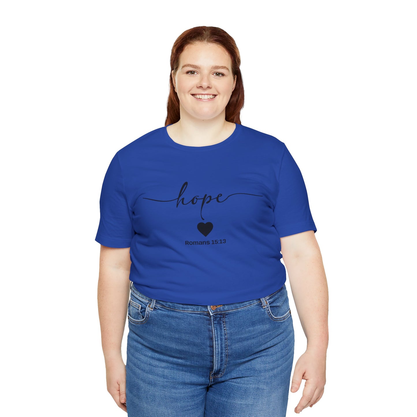 Hope-Inspired Unisex Short Sleeve Tee | Christian Gift, Inspirational Apparel, Motivational Shirt, Faith-Based Clothing, Bible Verse Tee