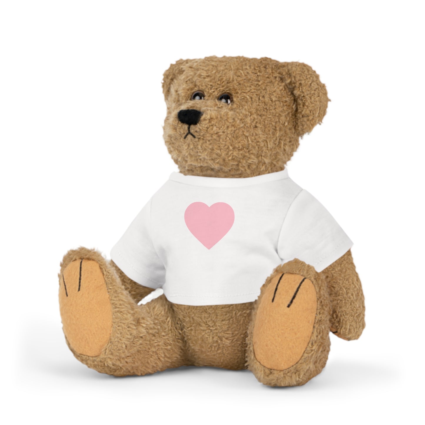 Adorable Heart-Purple Plush Toy with Custom T-Shirt, Cute Gift for Kids, Baby Shower, Birthday, Valentine's Day, Nursery Décor