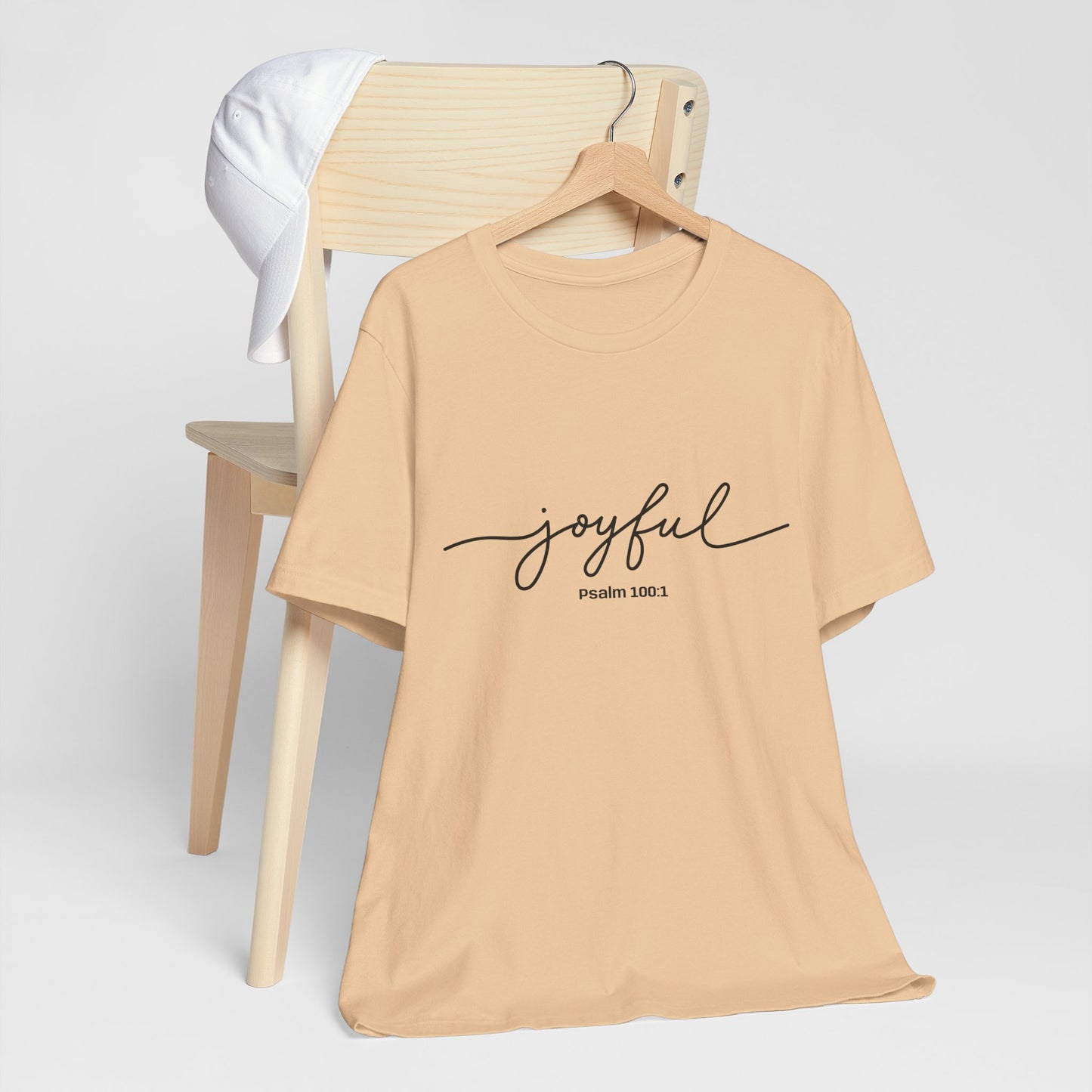 Joyful Quote Unisex Tee - Inspirational Shirt, Faith-Based Gift, Christian Apparel, Summer Casual Wear, Versatile Everyday Top