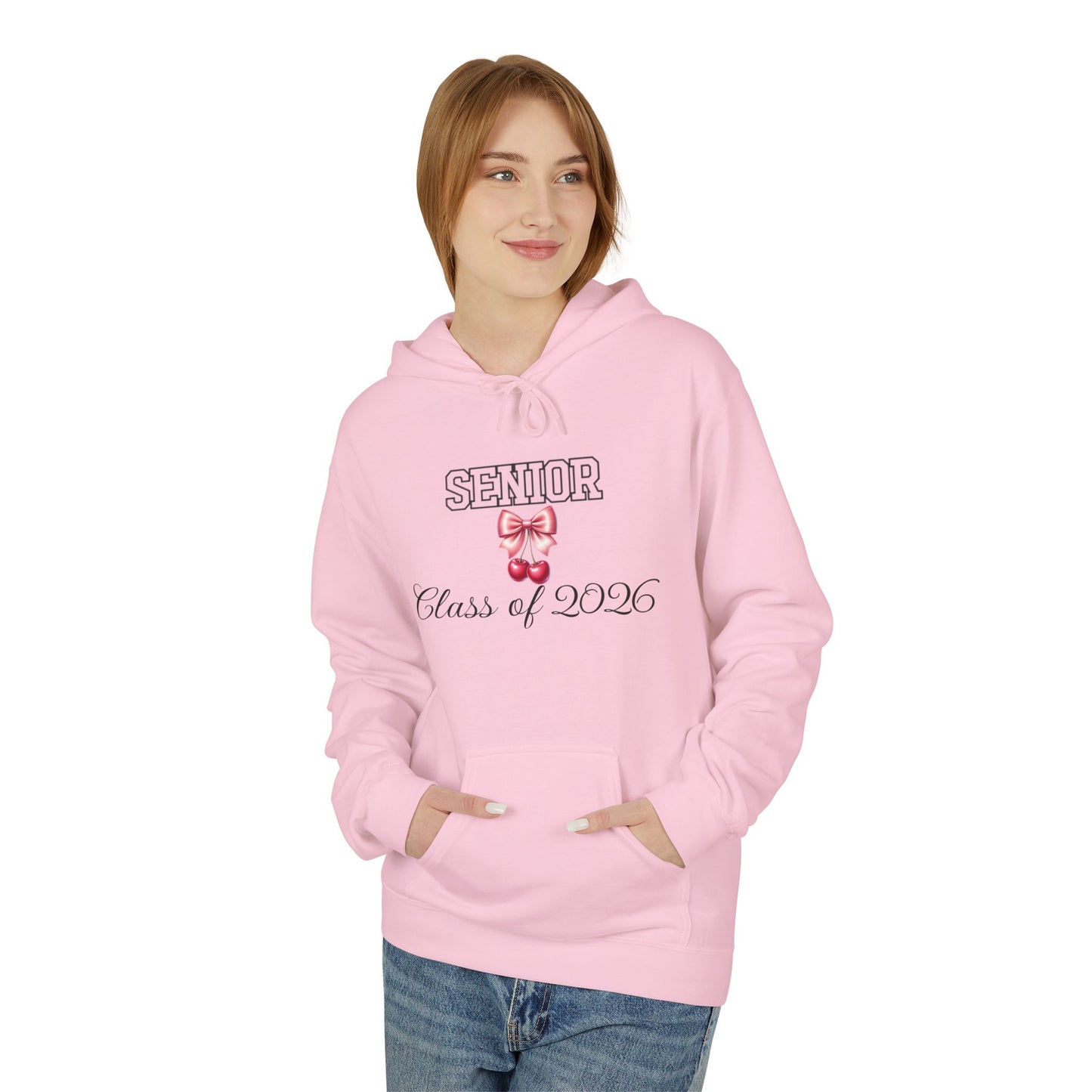 Sleek Senior Class of 2026 Hoodie, Graduation Gift, College Bound Apparel, Unisex Fleece Sweatshirt, Cozy Campus Wear