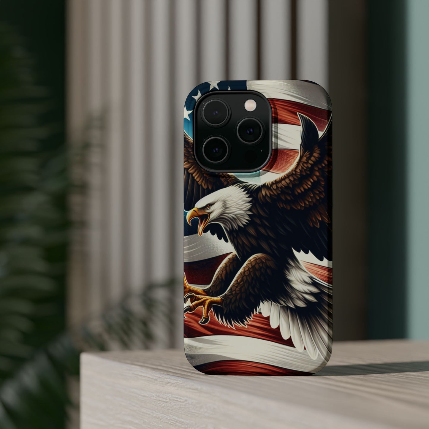 iPhone 13-16  Patriotic Eagle Magnetic Tough Cases, 4th of July