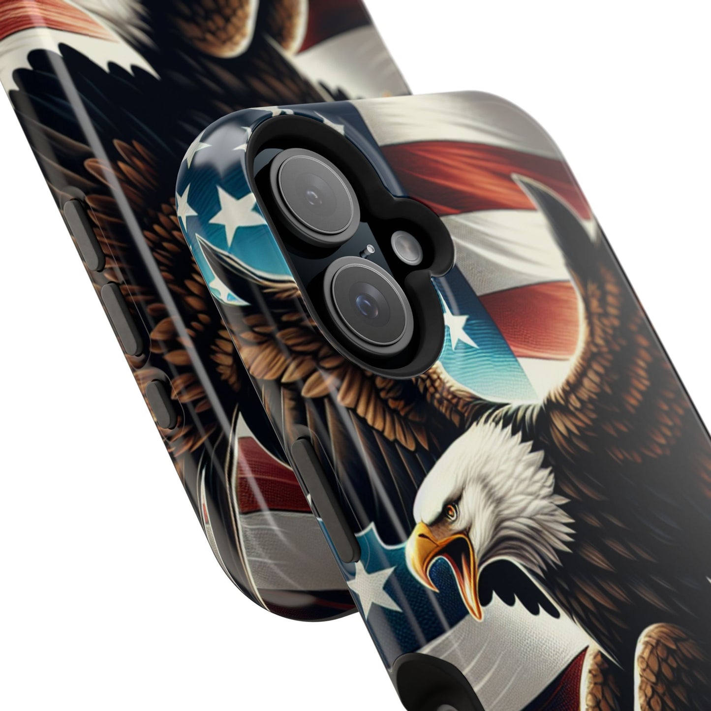 iPhone 13-16  Patriotic Eagle Magnetic Tough Cases, 4th of July