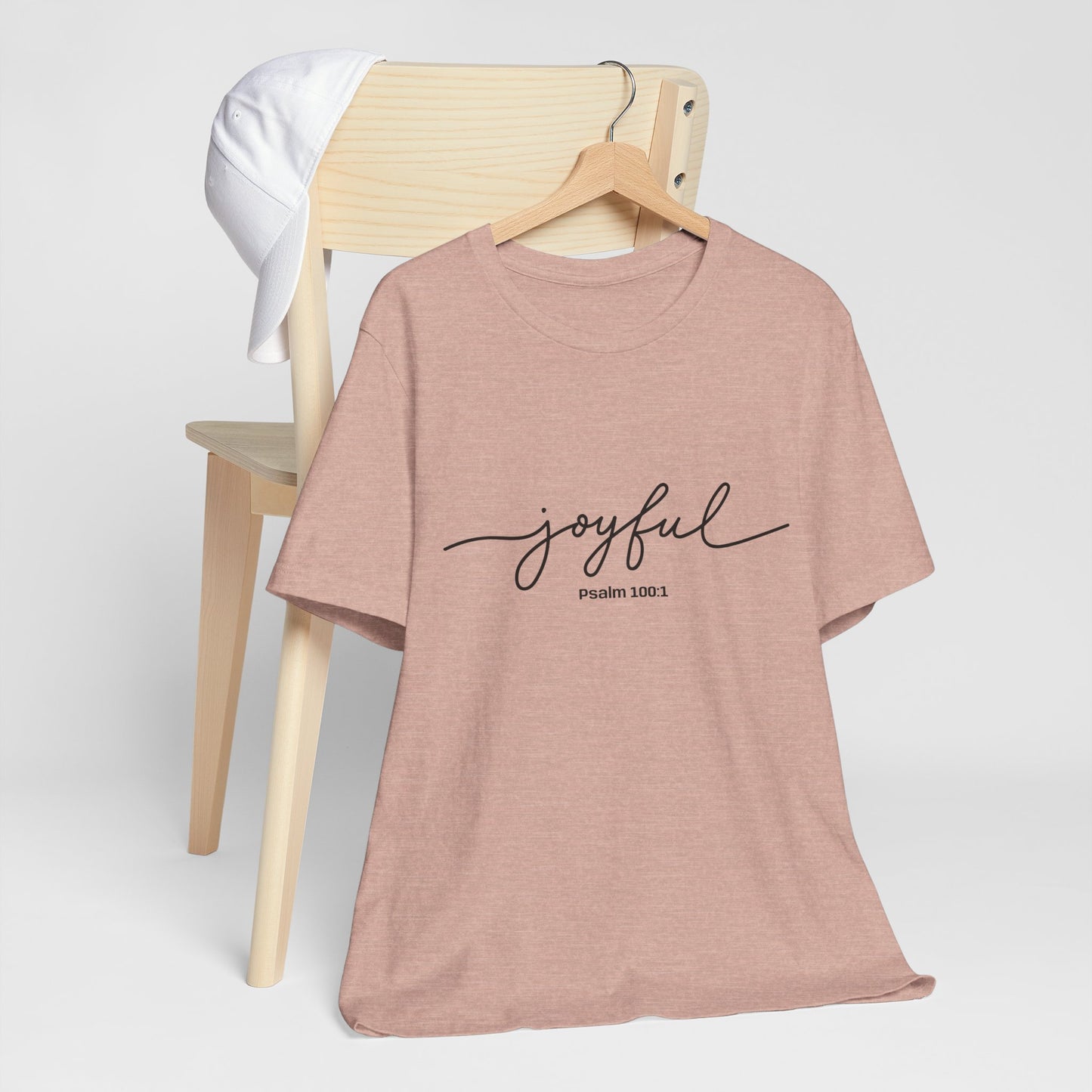 Joyful Quote Unisex Tee - Inspirational Shirt, Faith-Based Gift, Christian Apparel, Summer Casual Wear, Versatile Everyday Top