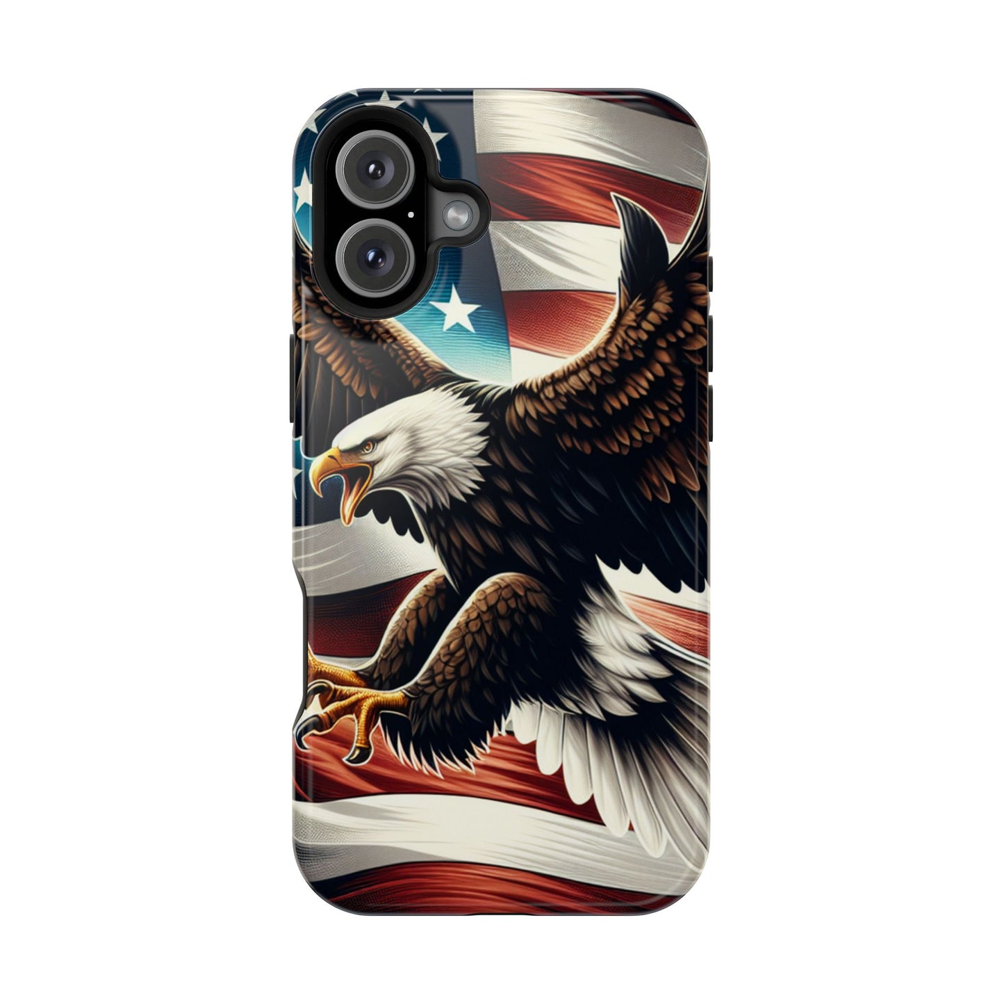 iPhone 13-16  Patriotic Eagle Magnetic Tough Cases, 4th of July