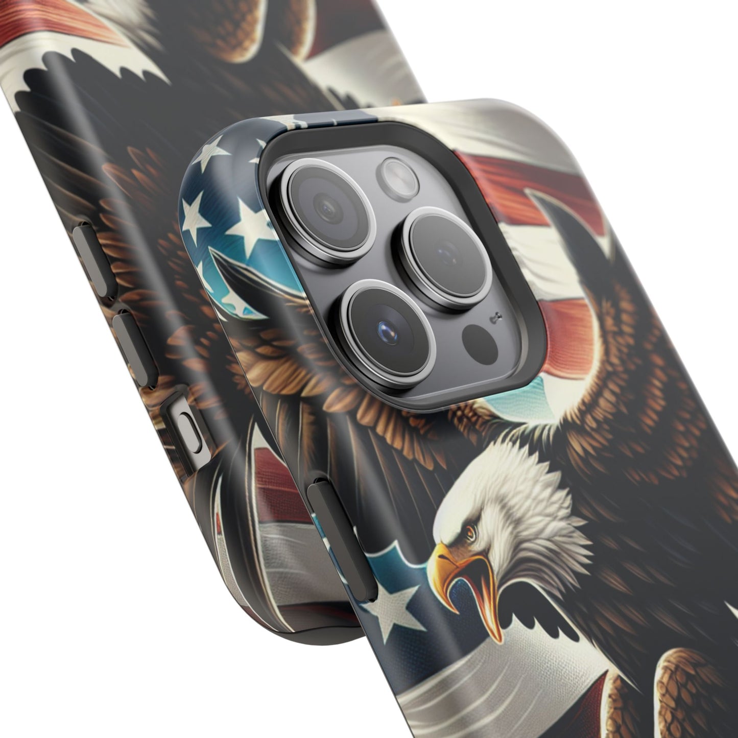 iPhone 13-16  Patriotic Eagle Magnetic Tough Cases, 4th of July