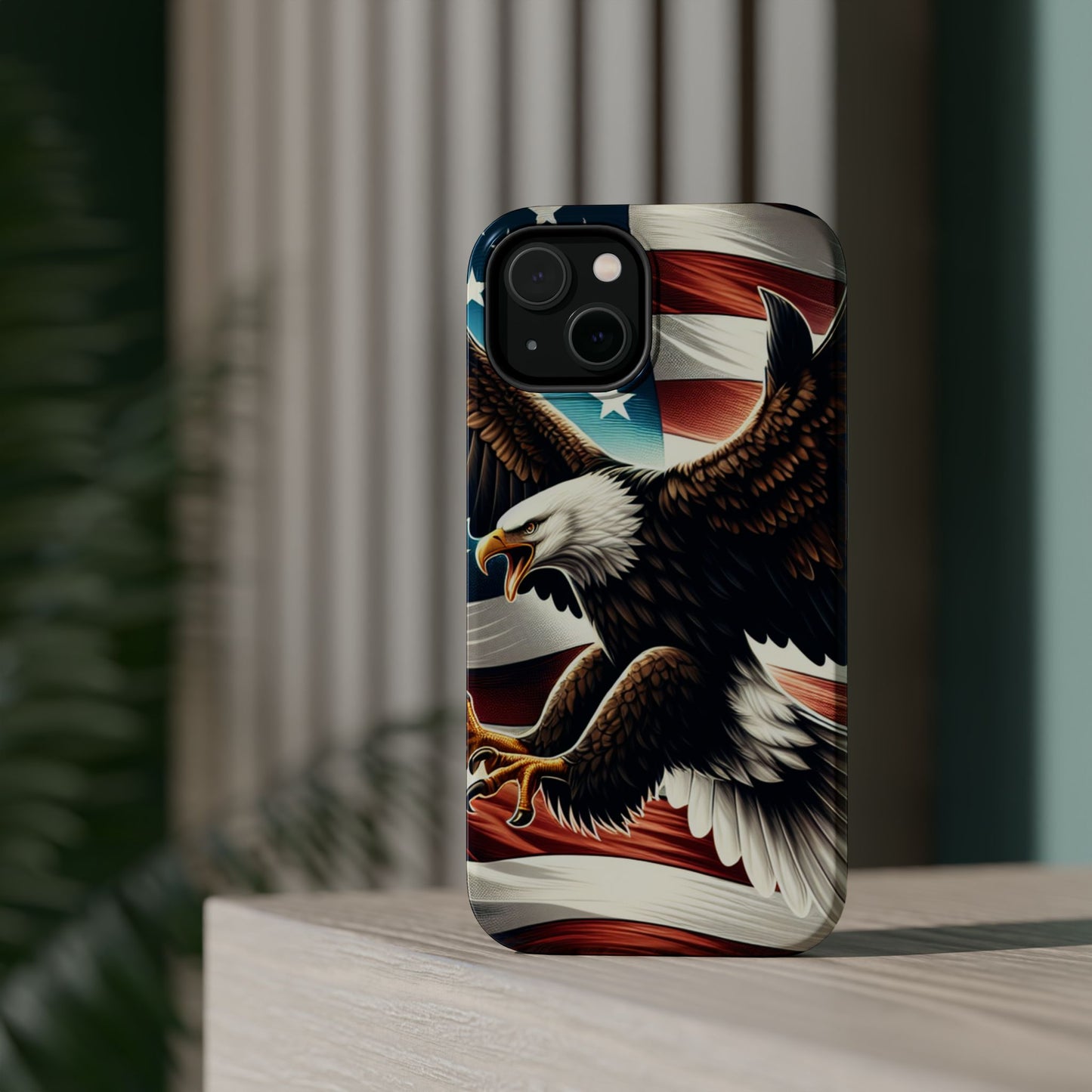 iPhone 13-16  Patriotic Eagle Magnetic Tough Cases, 4th of July