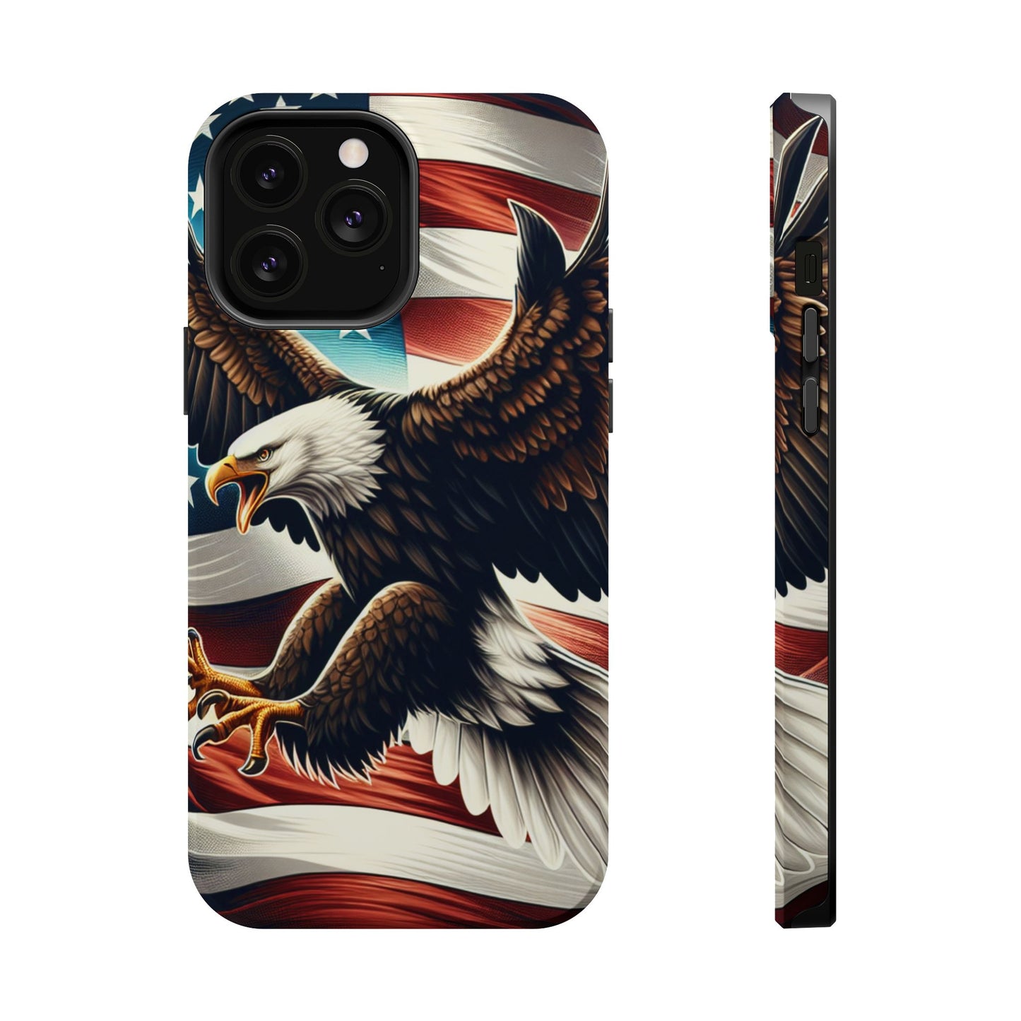 iPhone 13-16  Patriotic Eagle Magnetic Tough Cases, 4th of July