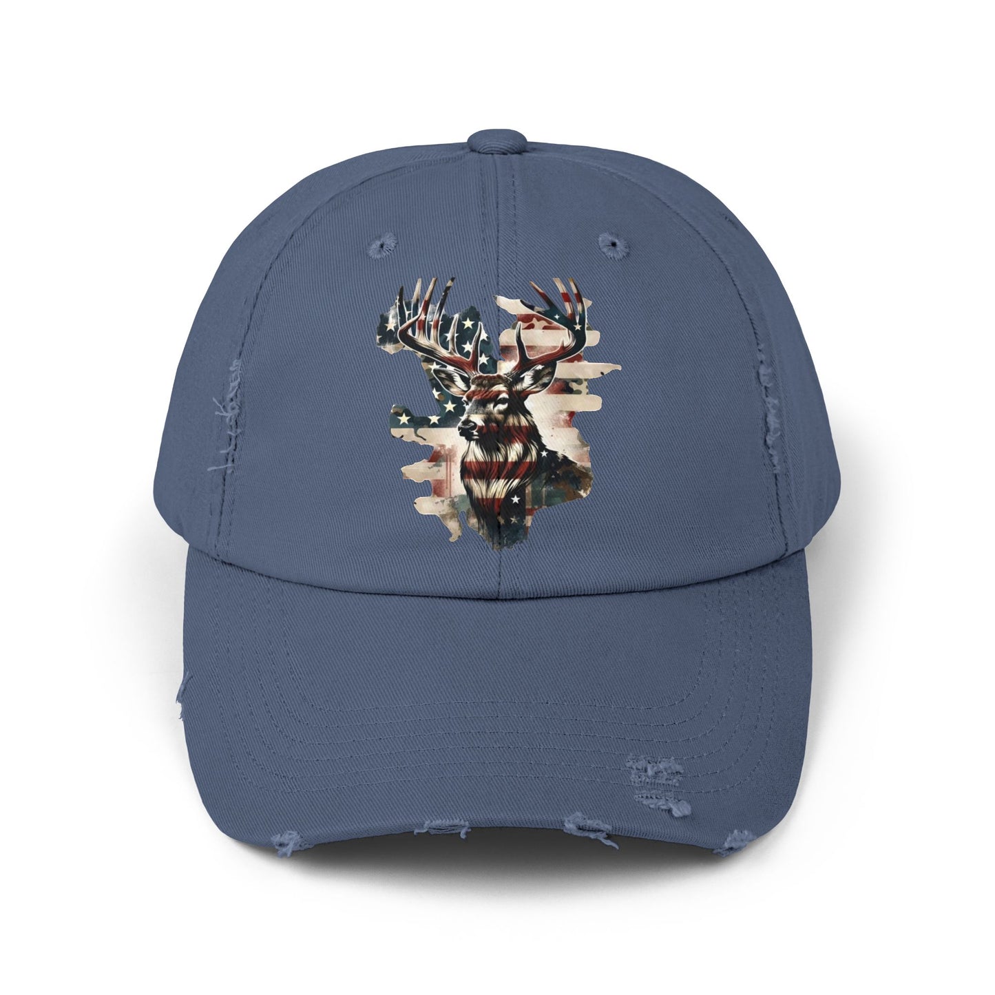 Vintage American Flag Deer Cap, 4th of July