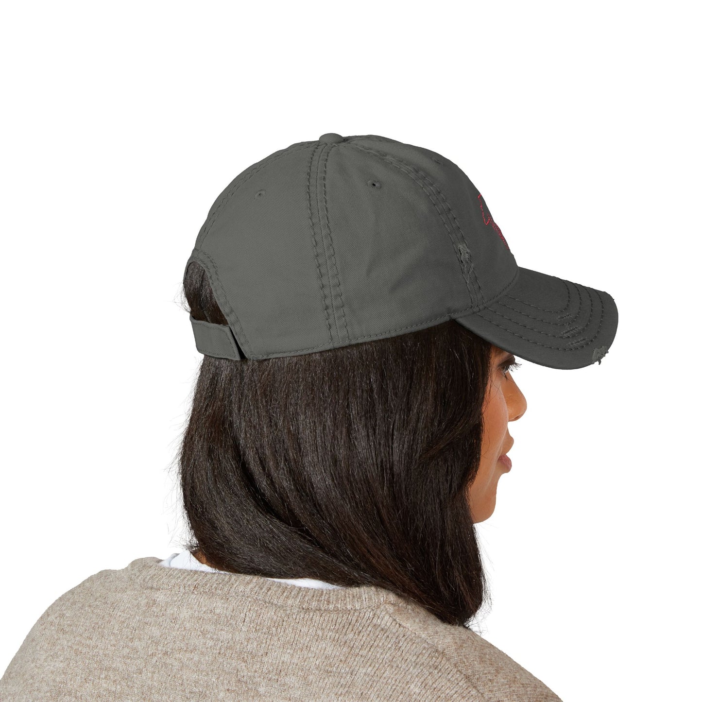 North Carolina Y'all Distressed Dad Hat (Embroidery)