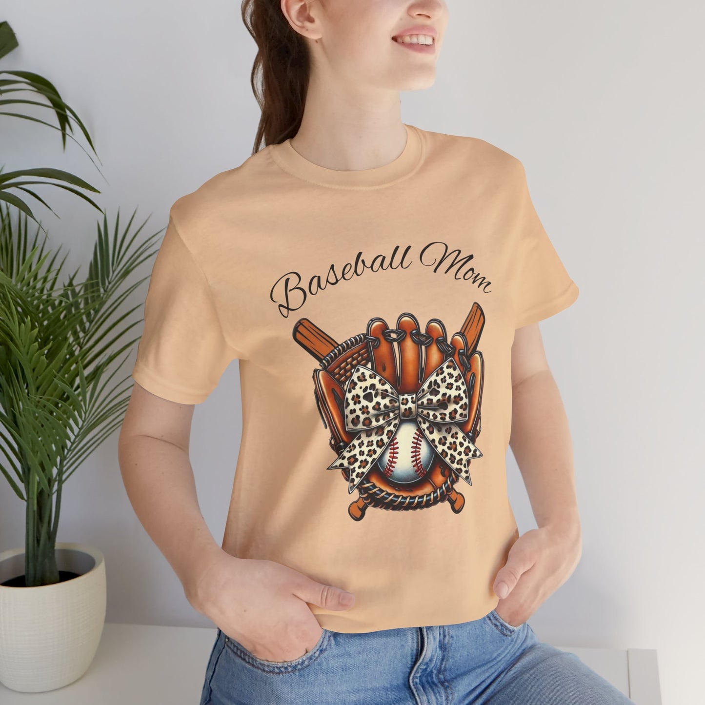 Personalized Baseball Mom Tee - Perfect Gift for Sports Moms, Soft Jersey Tee, Mother's Day, Birthday, Casual Wear, Team Spirit