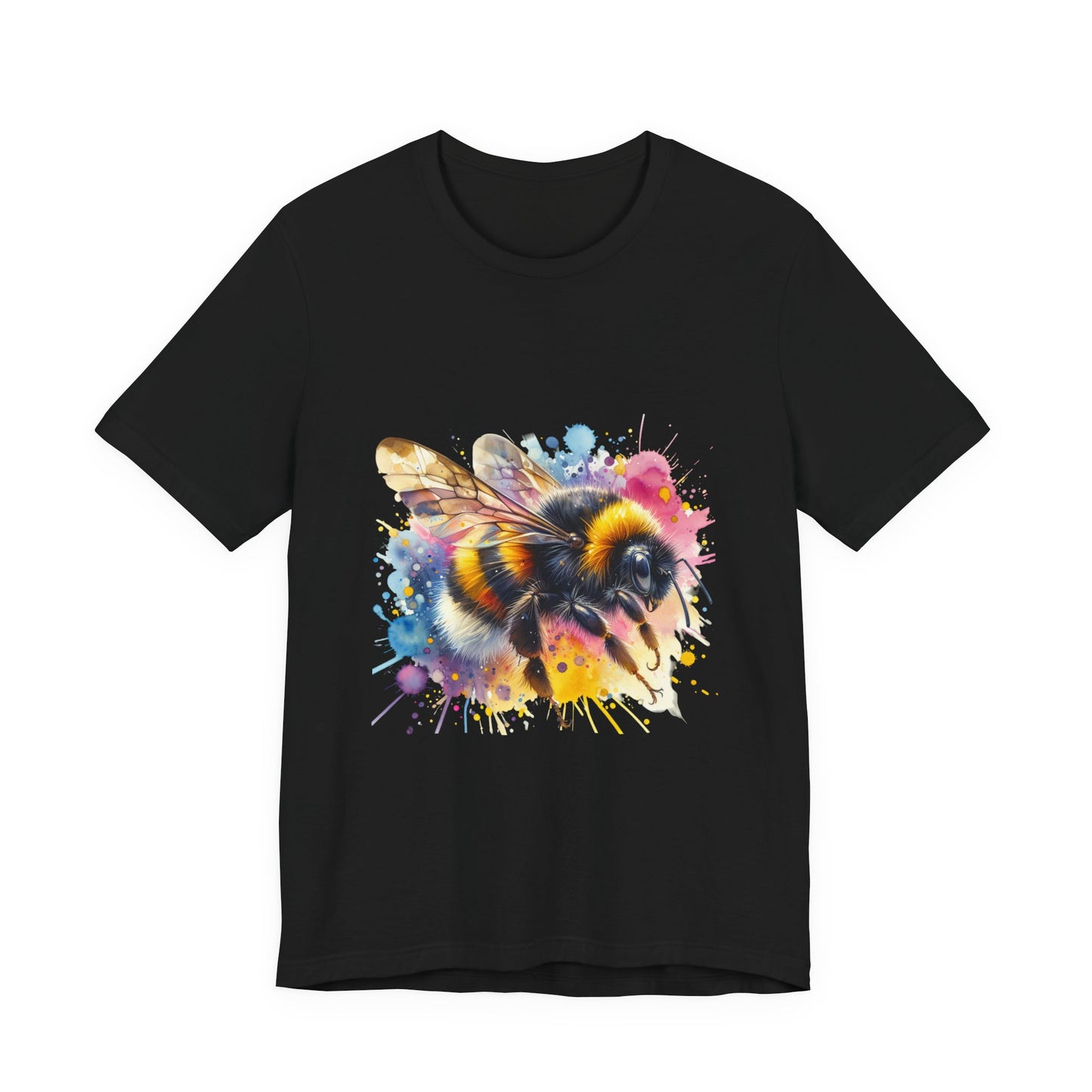 Bee Watercolor Unisex Tee | Nature Lover Gift, Summer Style, Eco-Friendly Fashion, Bee Conservation Awareness, Birthday Present