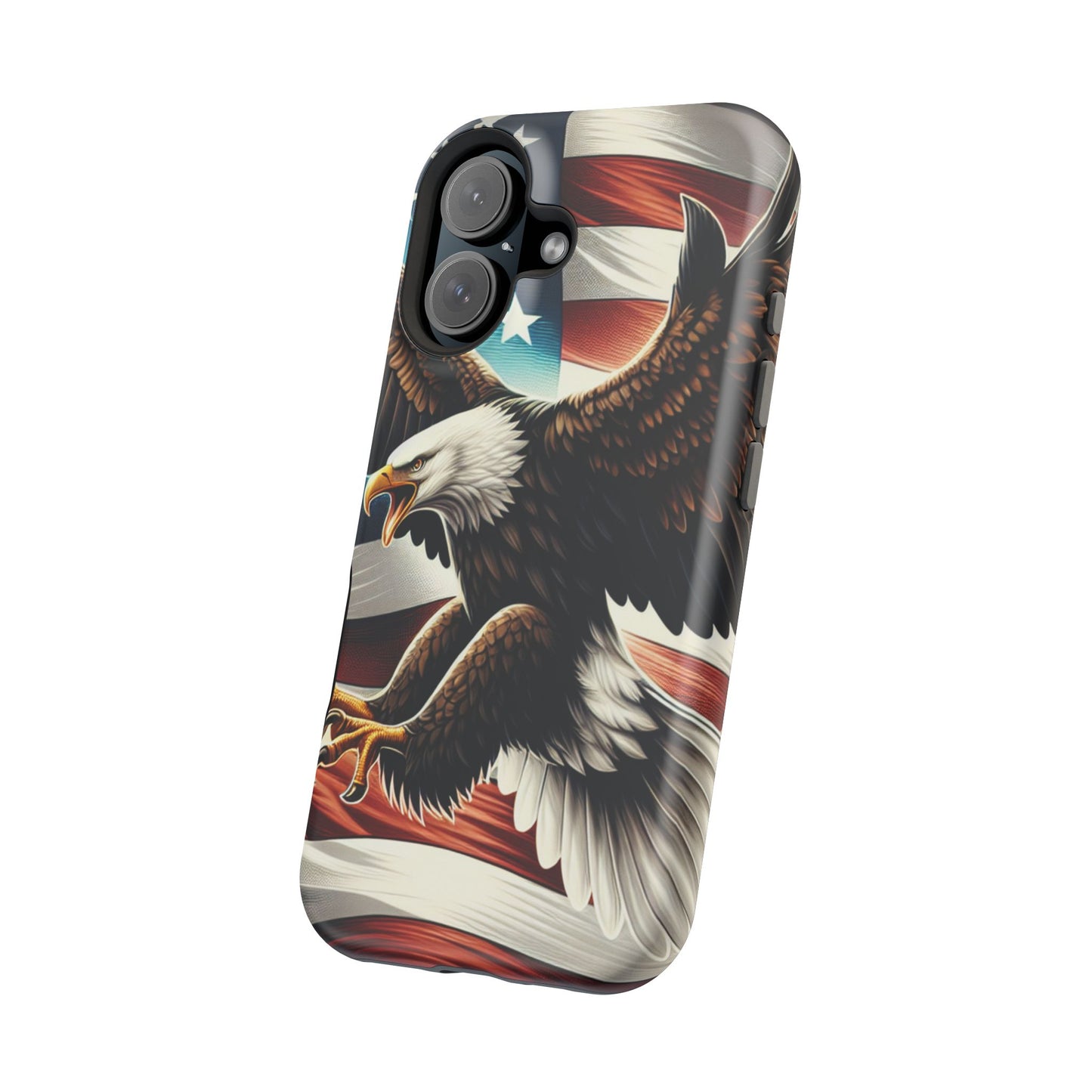 iPhone 13-16  Patriotic Eagle Magnetic Tough Cases, 4th of July