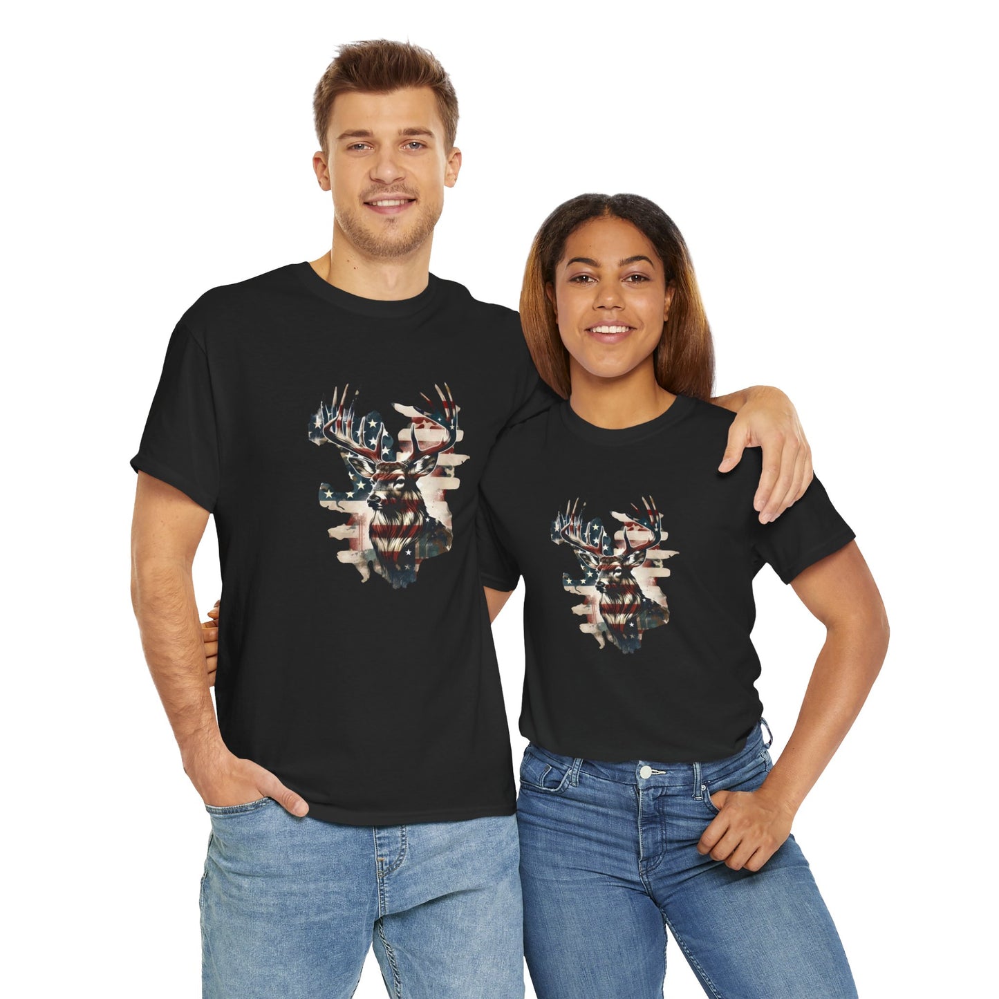 Rustic Patriot Tee: Bold Graphic Cotton Shirt for Nature Lovers, Perfect for Camping, Hunting, and BBQs, Gifts for Outdoorsmen, Memorial