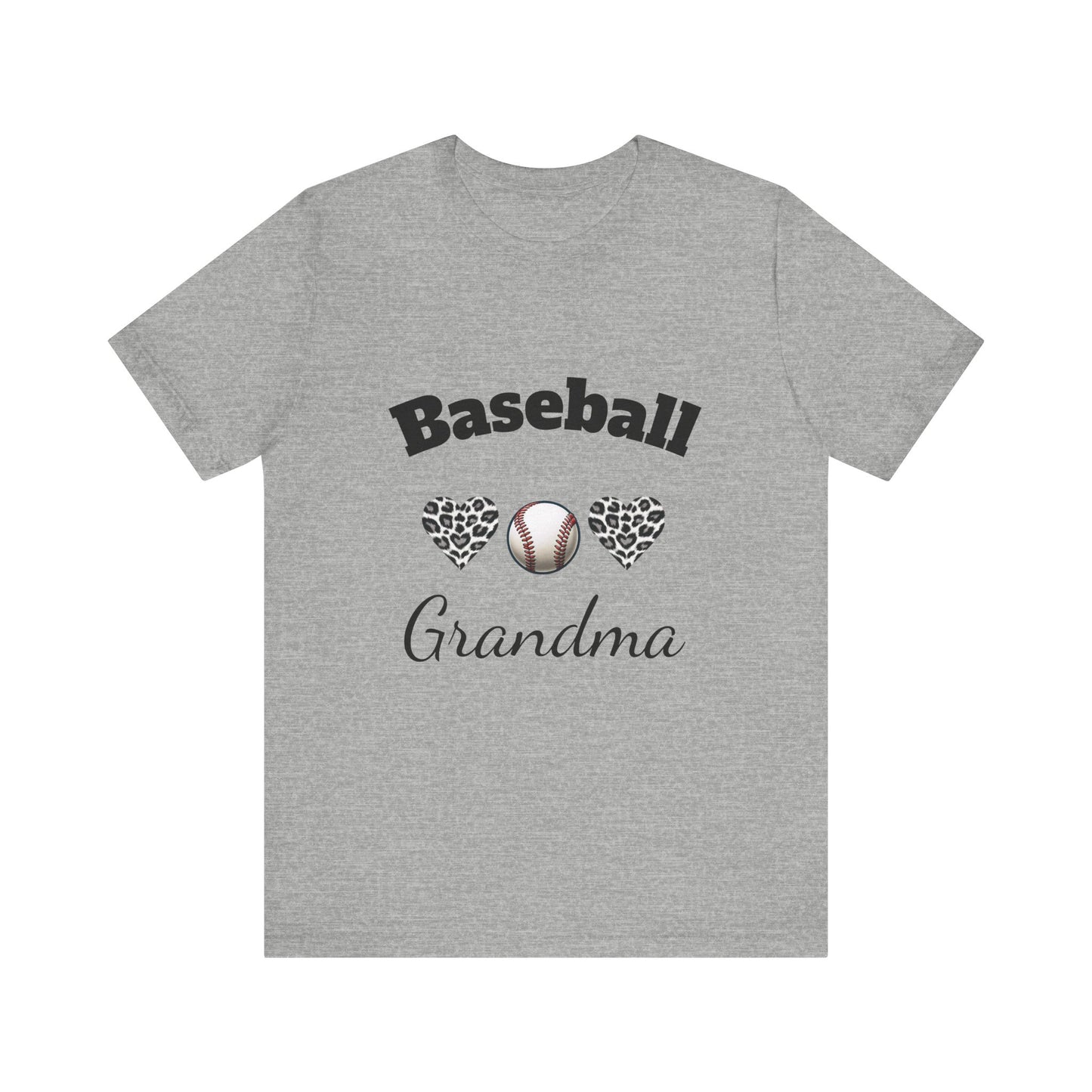 Grandma Baseball Tee with Personalized Name and Jersey Number on the back
