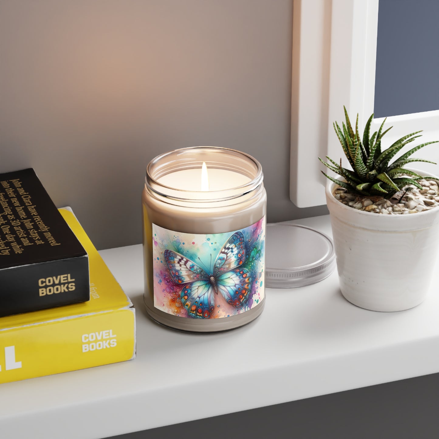 Butterfly Bliss Scented Candle | 9oz | Relaxing Aromatherapy Gift | Home Decor | Self-Care | Birthday Present | Nature Lover