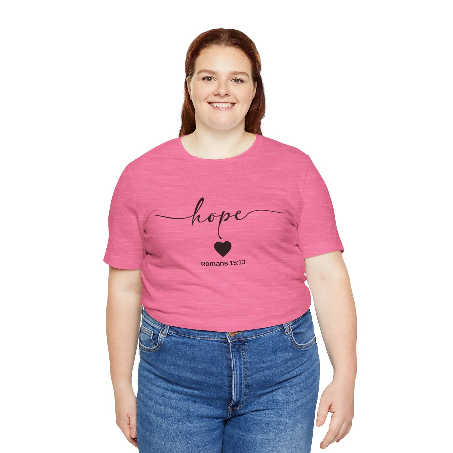 Hope-Inspired Unisex Short Sleeve Tee | Christian Gift, Inspirational Apparel, Motivational Shirt, Faith-Based Clothing, Bible Verse Tee