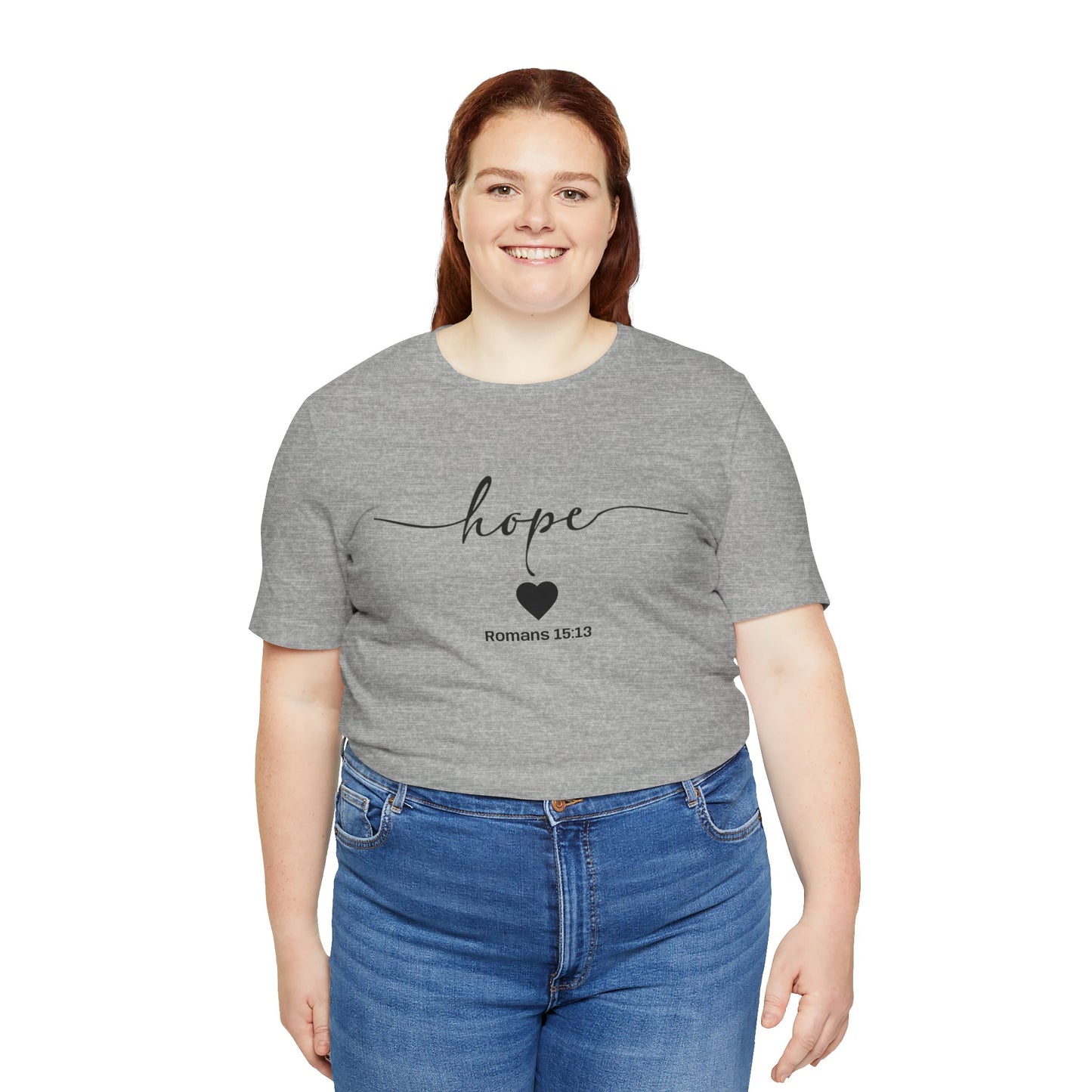 Hope-Inspired Unisex Short Sleeve Tee | Christian Gift, Inspirational Apparel, Motivational Shirt, Faith-Based Clothing, Bible Verse Tee
