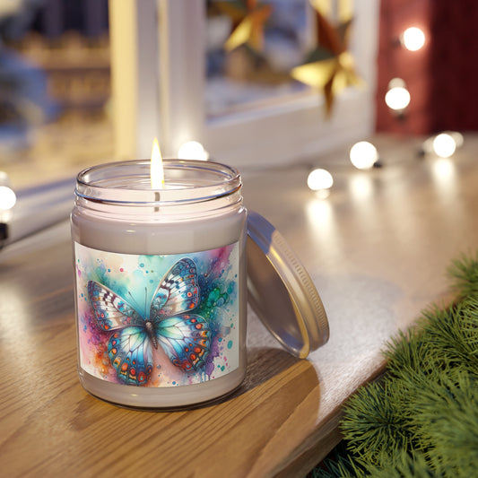 Butterfly Bliss Scented Candle | 9oz | Relaxing Aromatherapy Gift | Home Decor | Self-Care | Birthday Present | Nature Lover