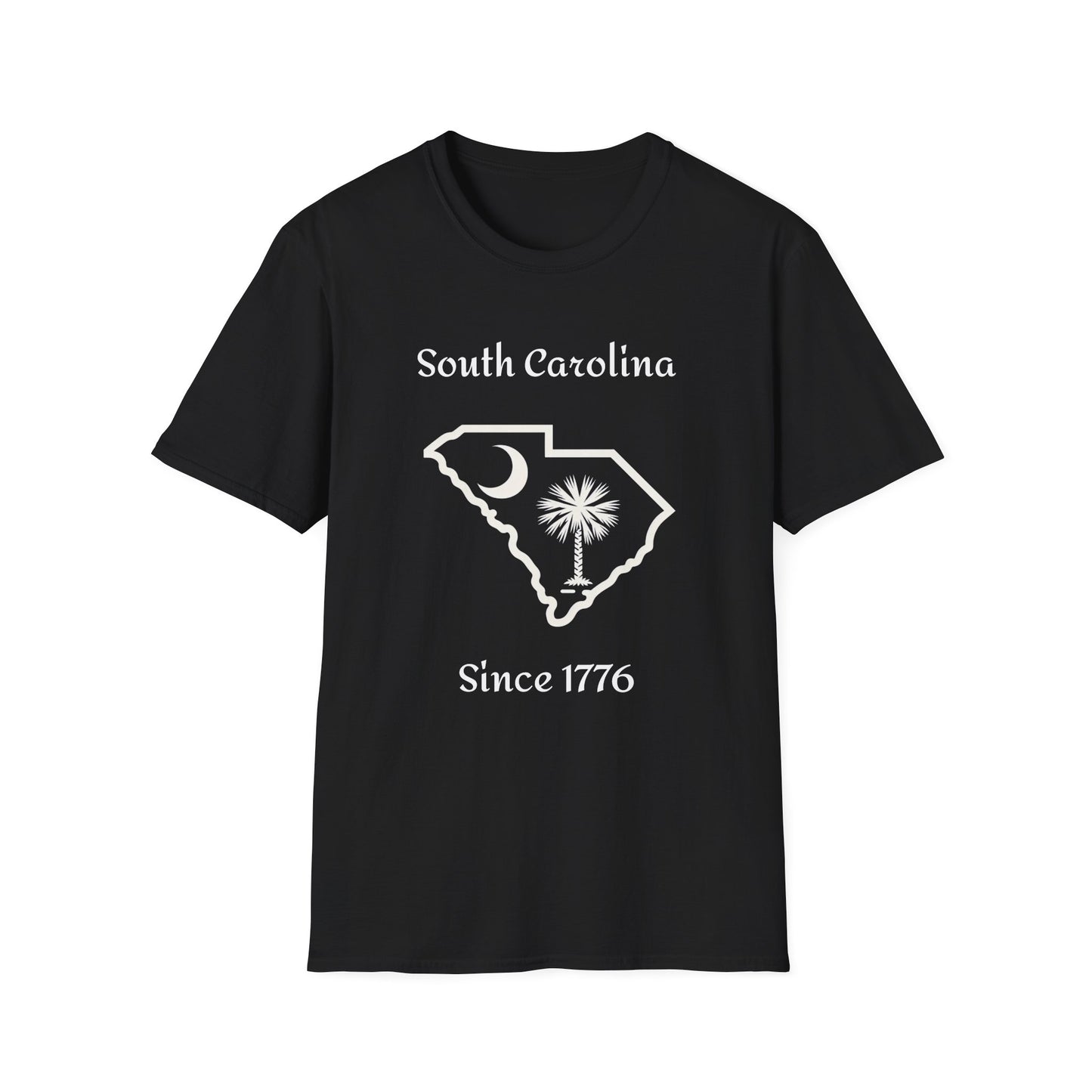 South Carolina Since 1776 T-Shirt, Unisex Softstyle Tee, Travel Souvenir Shirt, State Pride Apparel, Gift for South Carolinians