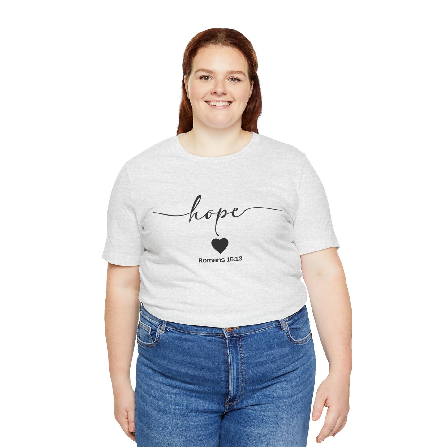 Hope-Inspired Unisex Short Sleeve Tee | Christian Gift, Inspirational Apparel, Motivational Shirt, Faith-Based Clothing, Bible Verse Tee