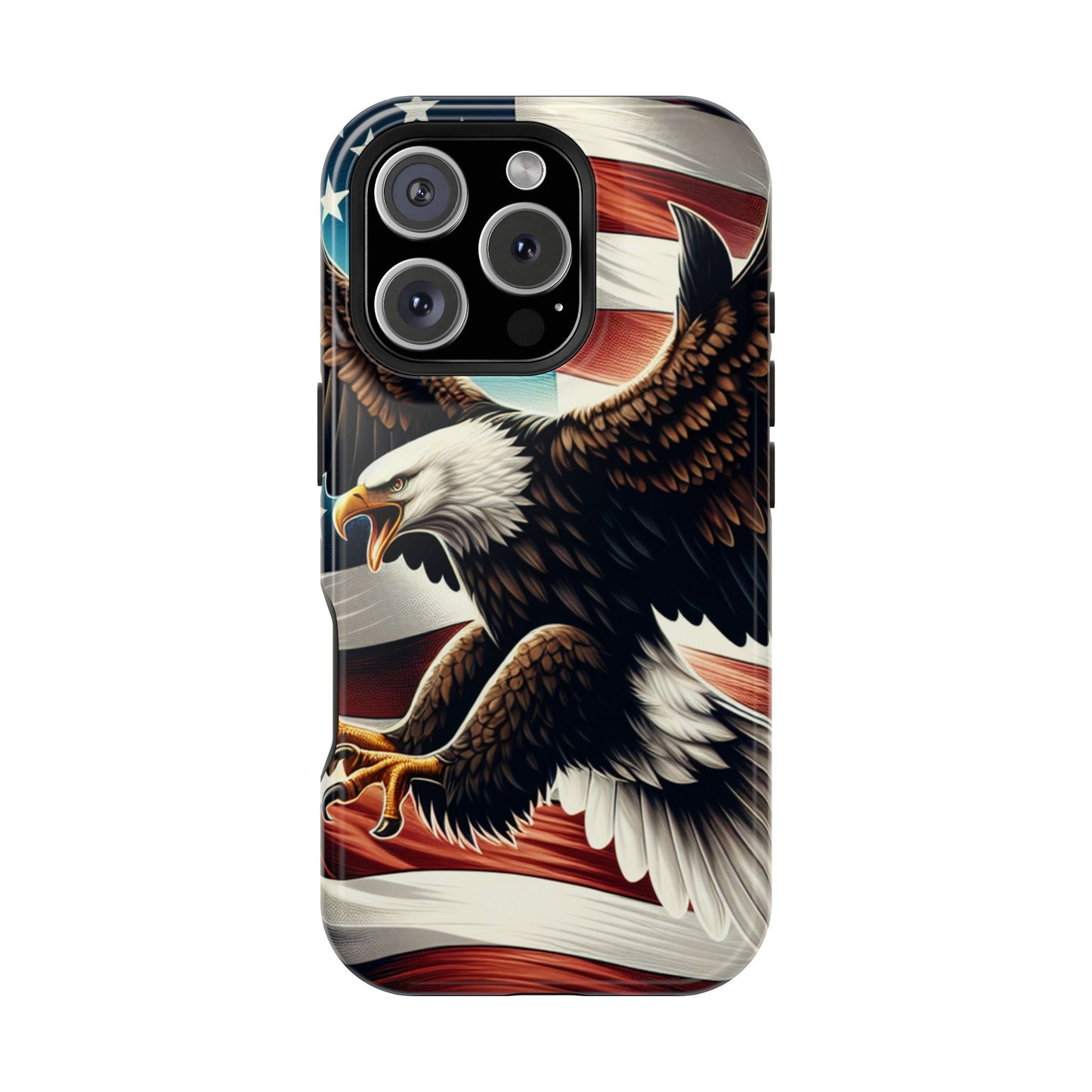 iPhone 13-16  Patriotic Eagle Magnetic Tough Cases, 4th of July