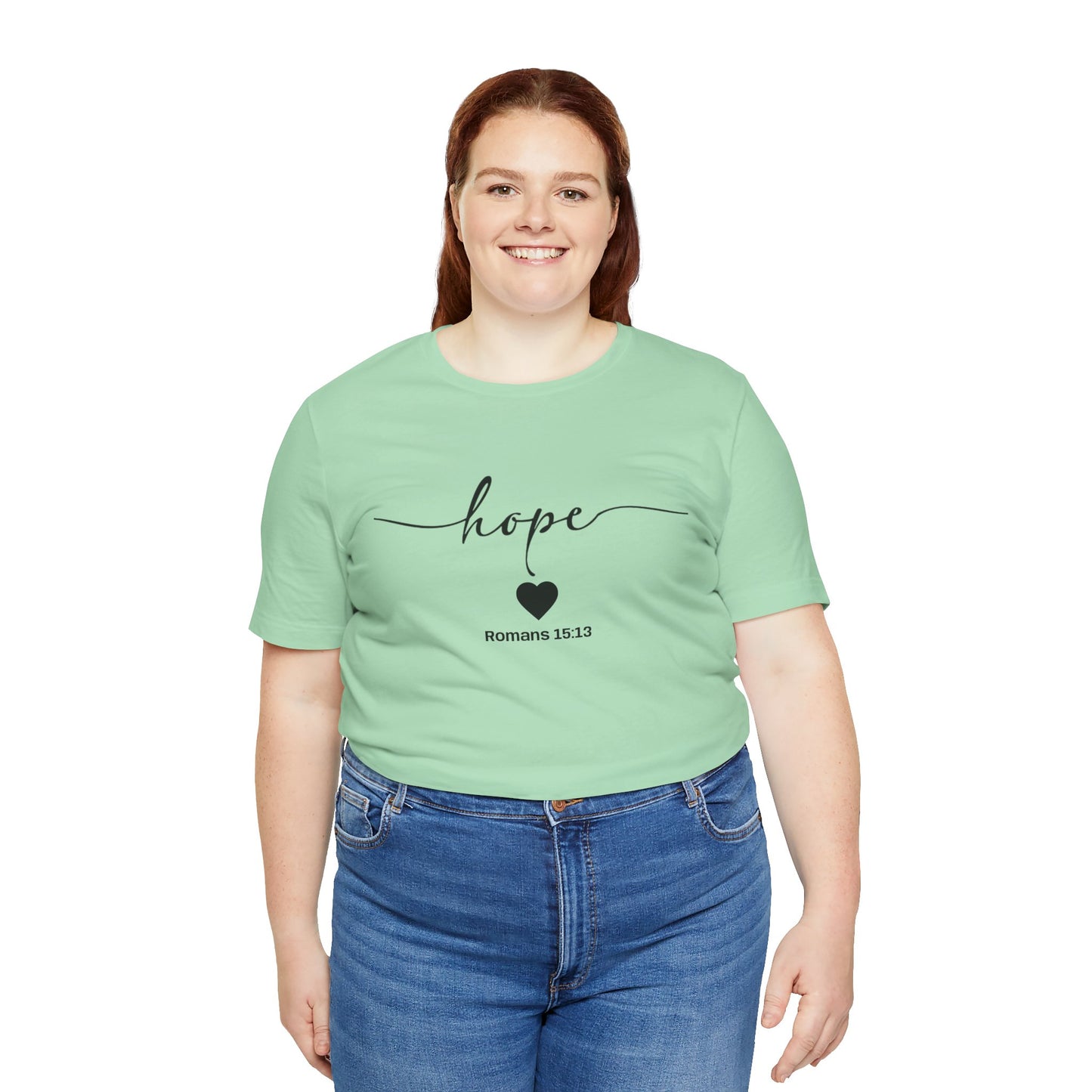 Hope-Inspired Unisex Short Sleeve Tee | Christian Gift, Inspirational Apparel, Motivational Shirt, Faith-Based Clothing, Bible Verse Tee