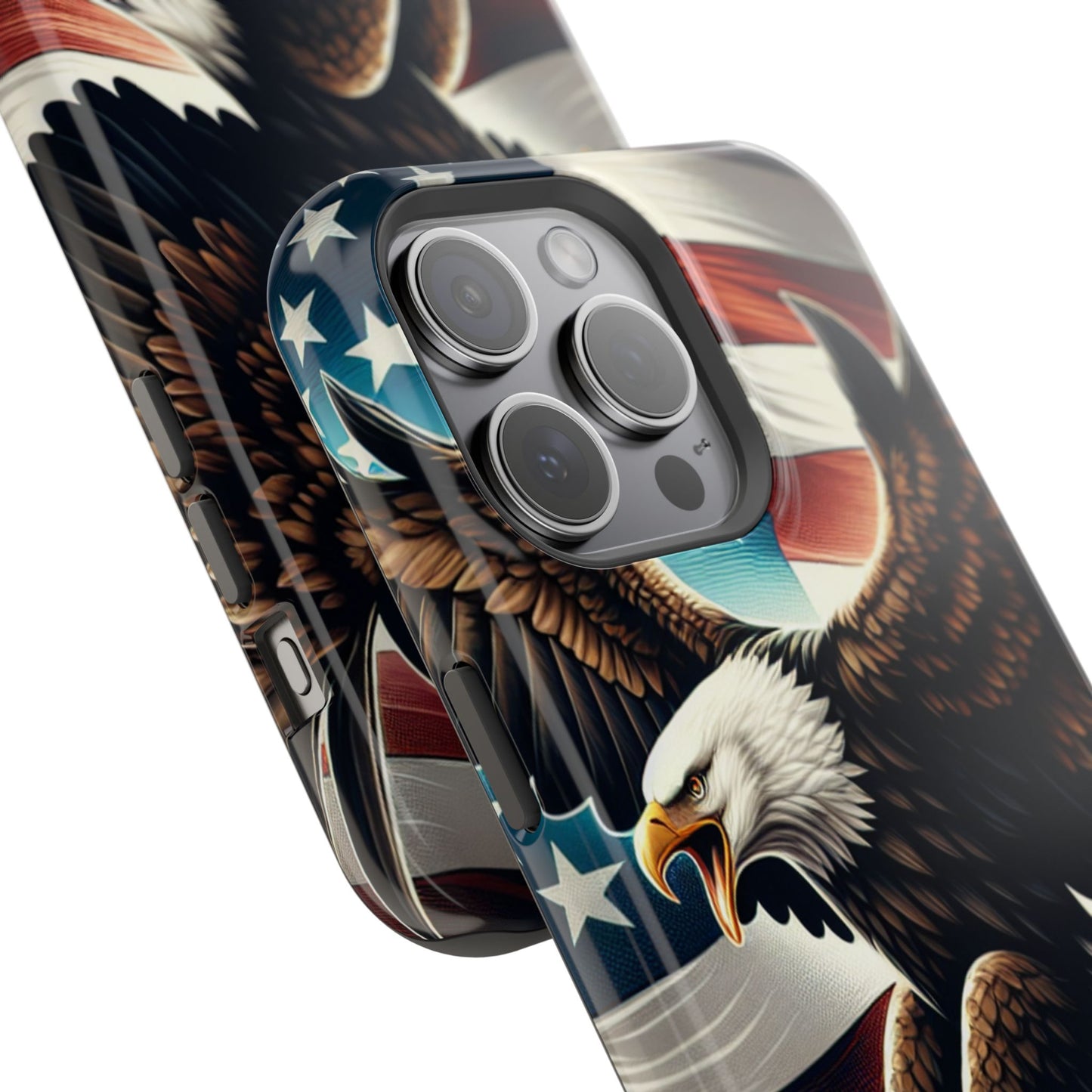 iPhone 13-16  Patriotic Eagle Magnetic Tough Cases, 4th of July