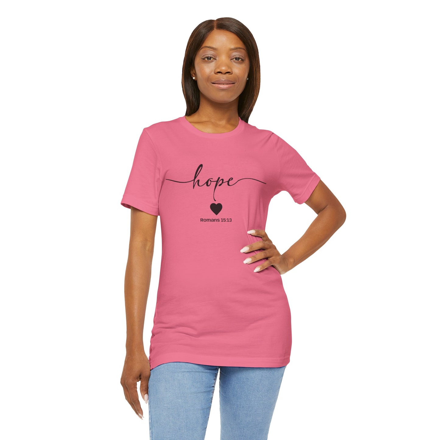 Hope-Inspired Unisex Short Sleeve Tee | Christian Gift, Inspirational Apparel, Motivational Shirt, Faith-Based Clothing, Bible Verse Tee