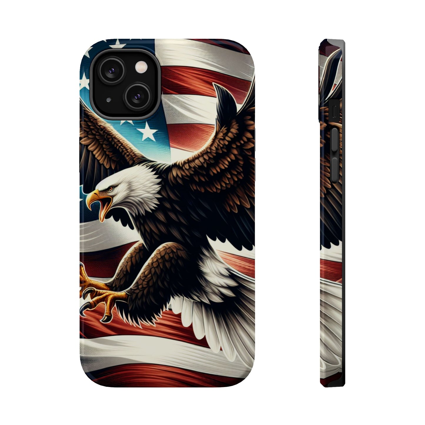 iPhone 13-16  Patriotic Eagle Magnetic Tough Cases, 4th of July