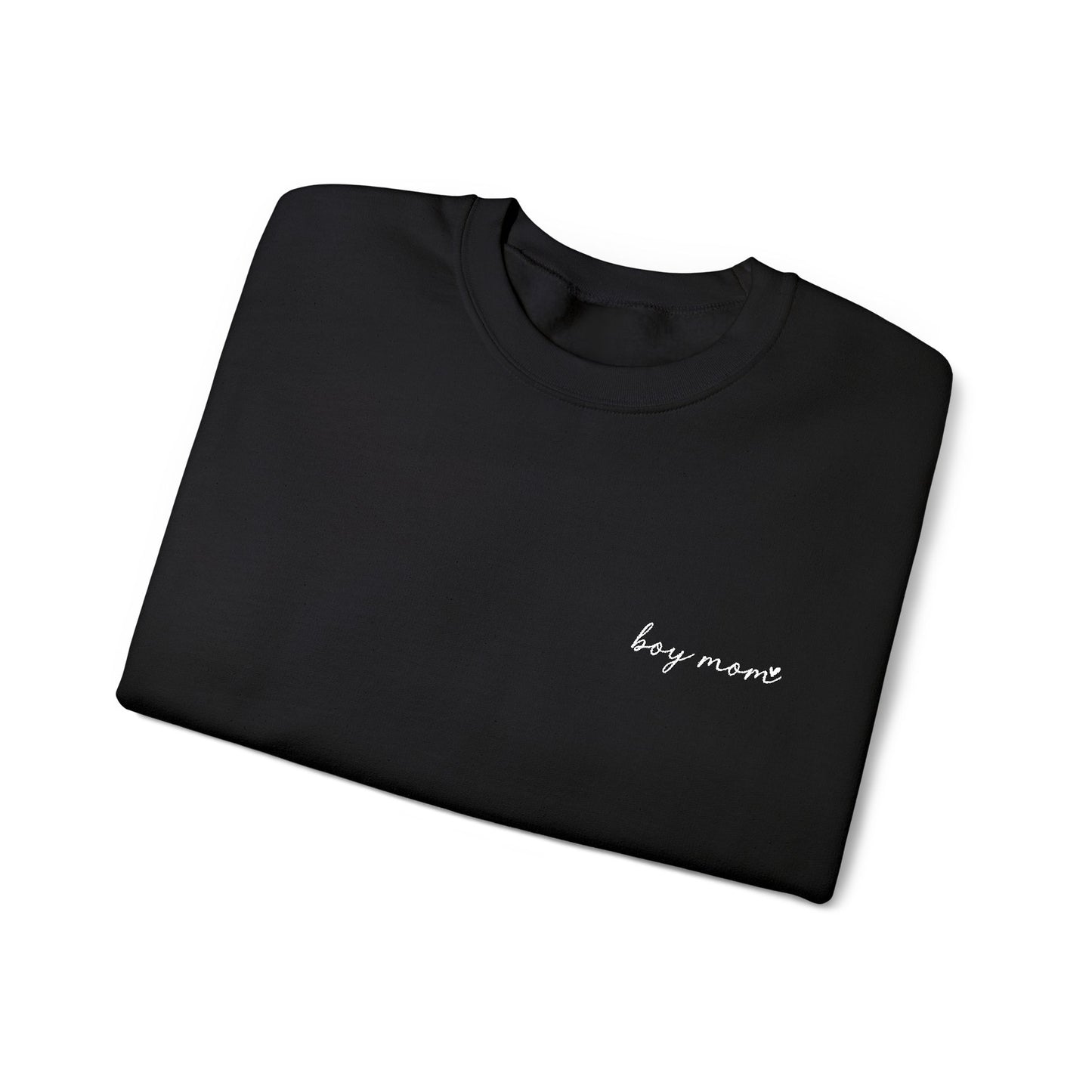 Embroidered Boy Mom Unisex Heavy Blend™ Crewneck Sweatshirt