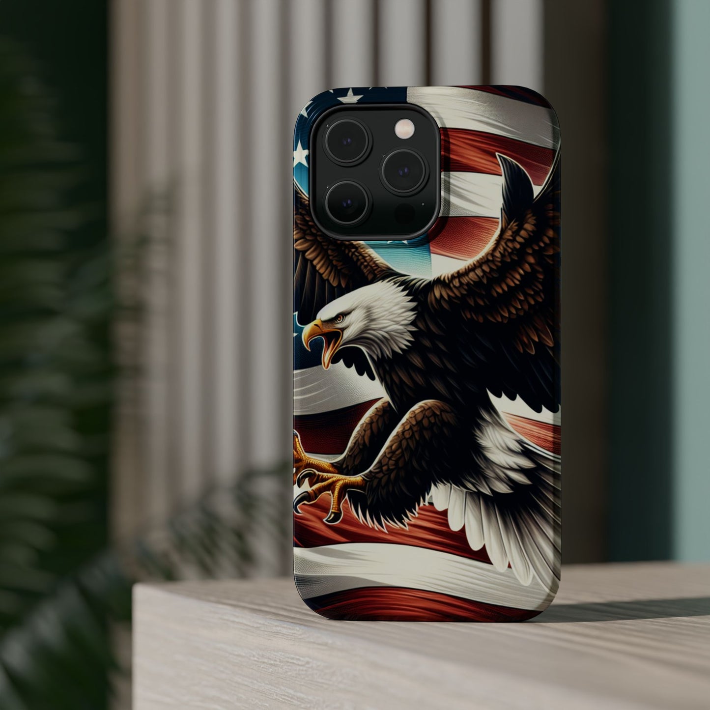 iPhone 13-16  Patriotic Eagle Magnetic Tough Cases, 4th of July
