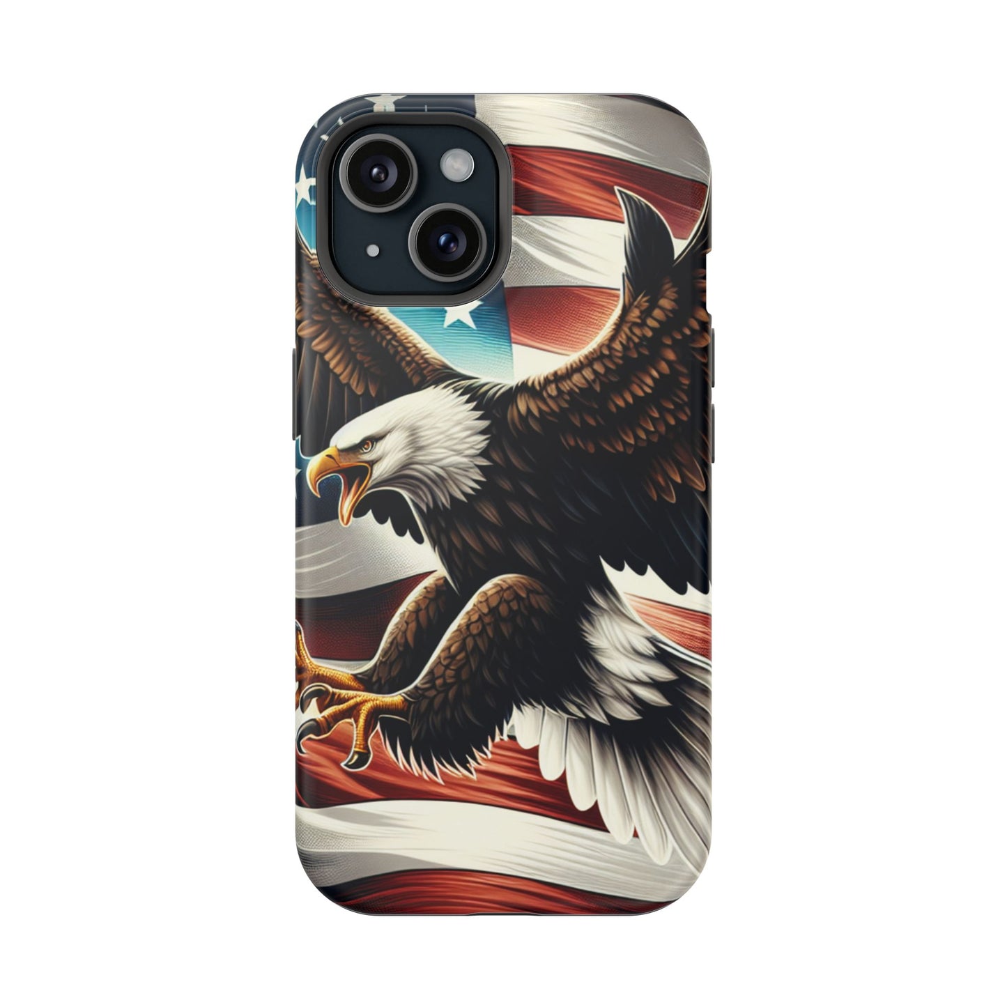 iPhone 13-16  Patriotic Eagle Magnetic Tough Cases, 4th of July