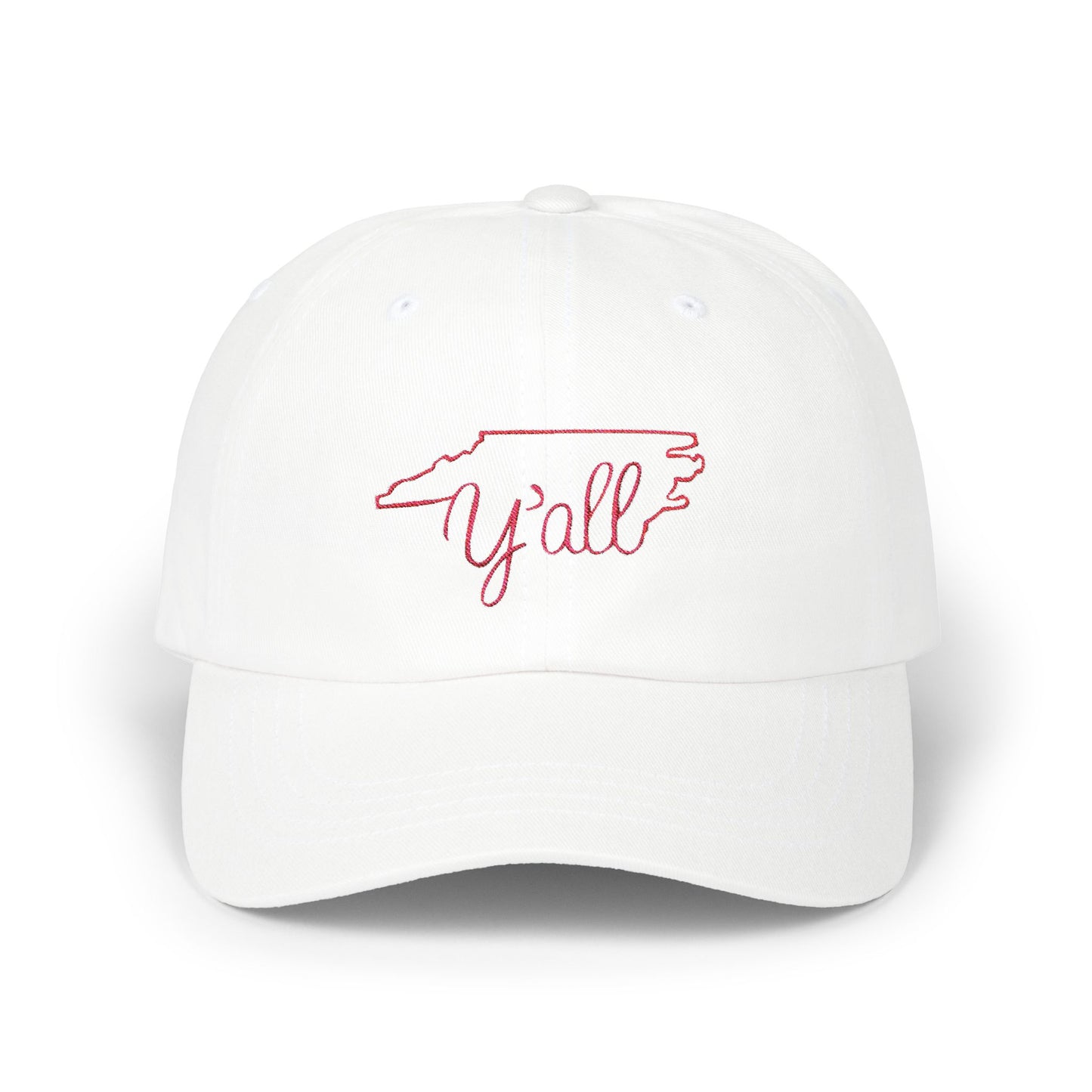 Embroidered North Carolina Y'all Classic Dad Cap
