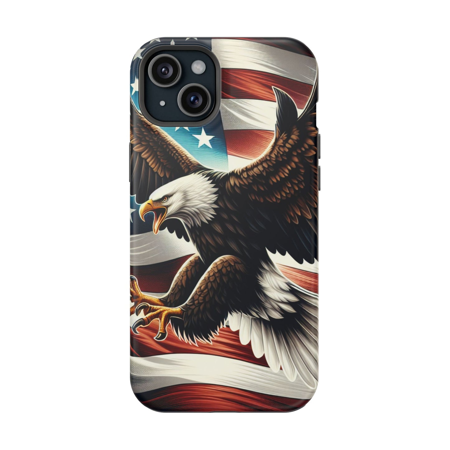 iPhone 13-16  Patriotic Eagle Magnetic Tough Cases, 4th of July