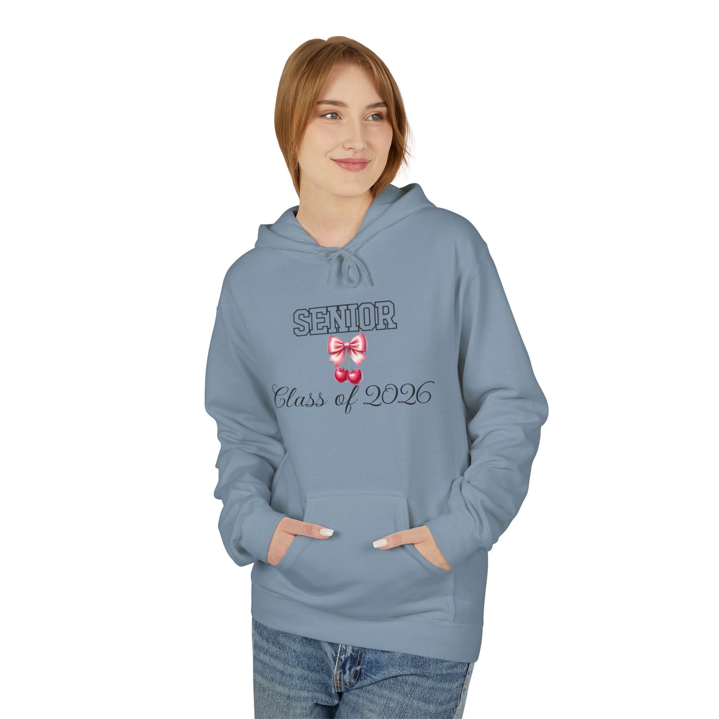 Sleek Senior Class of 2026 Hoodie, Graduation Gift, College Bound Apparel, Unisex Fleece Sweatshirt, Cozy Campus Wear