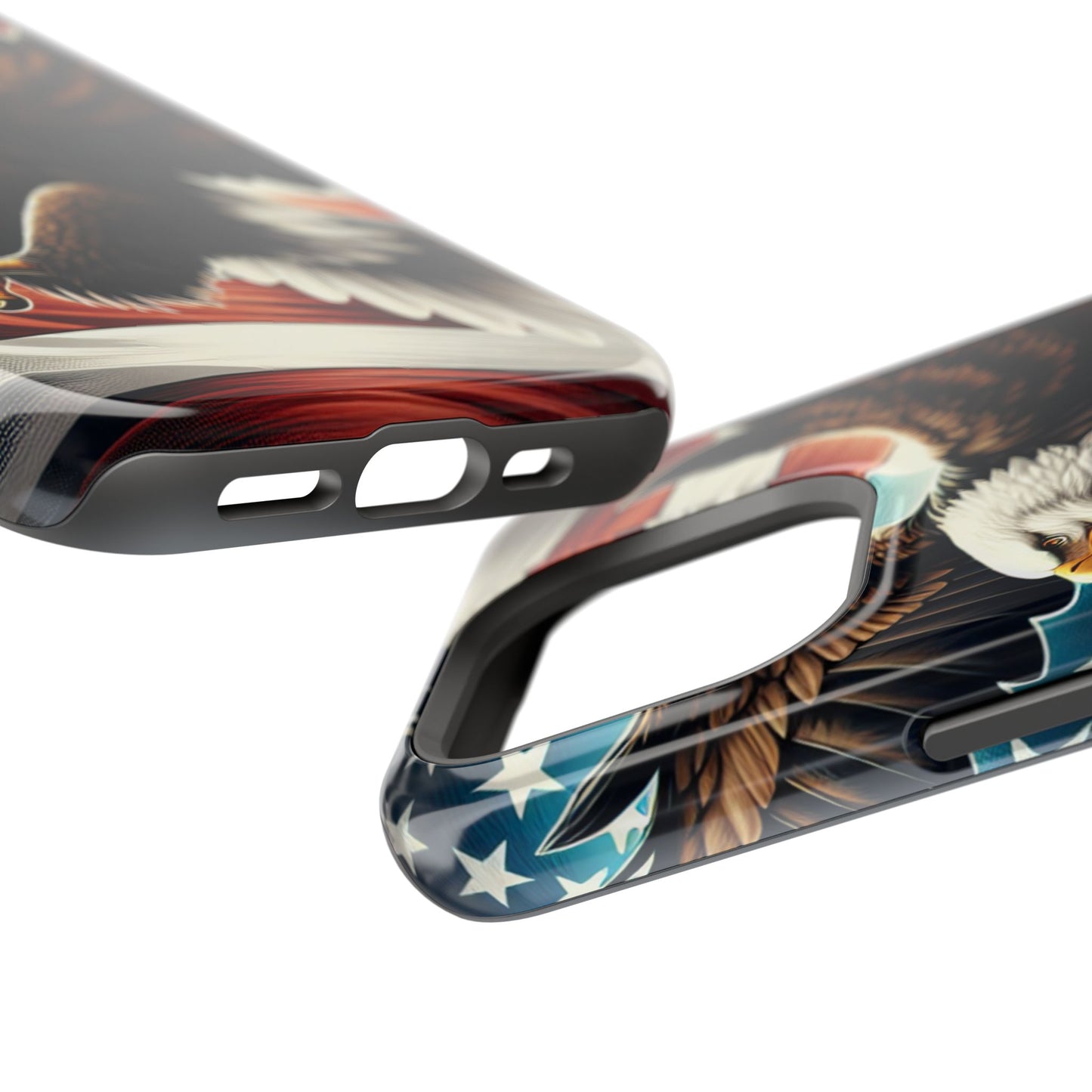 iPhone 13-16  Patriotic Eagle Magnetic Tough Cases, 4th of July