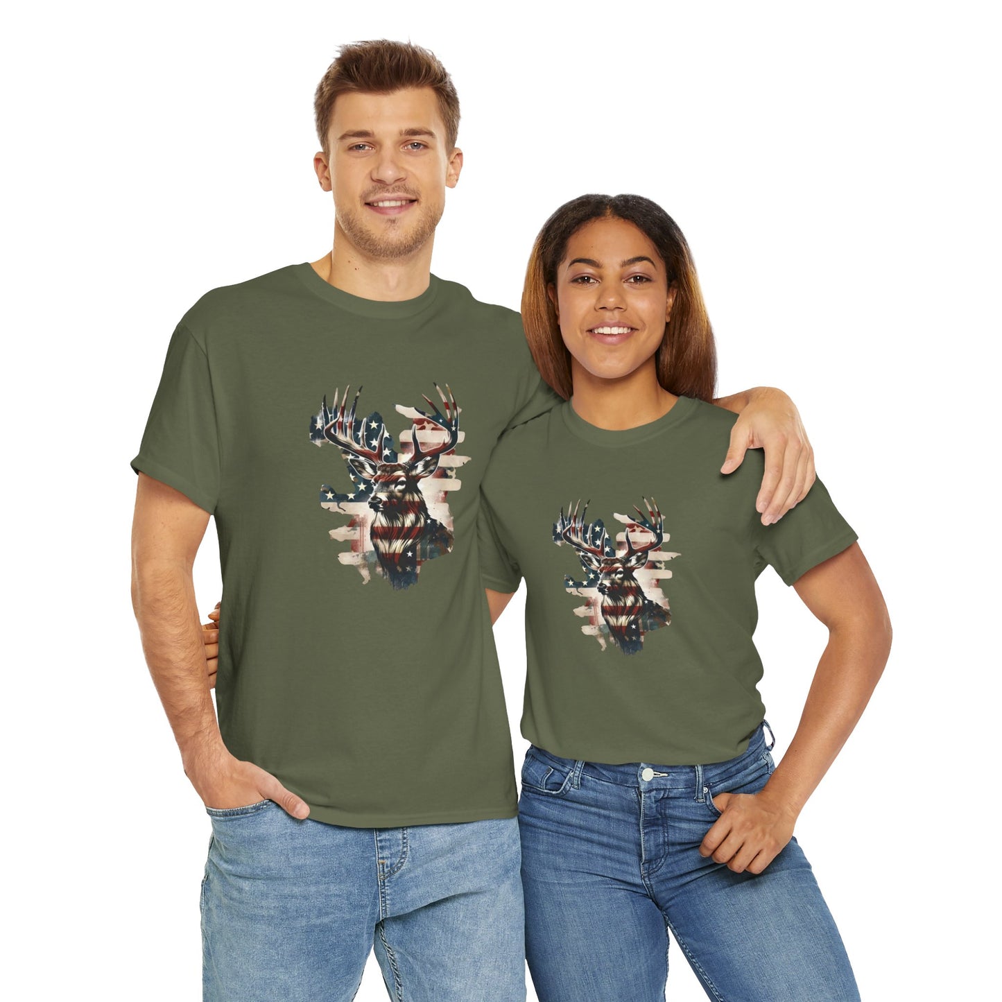 Rustic Patriot Tee: Bold Graphic Cotton Shirt for Nature Lovers, Perfect for Camping, Hunting, and BBQs, Gifts for Outdoorsmen, Memorial