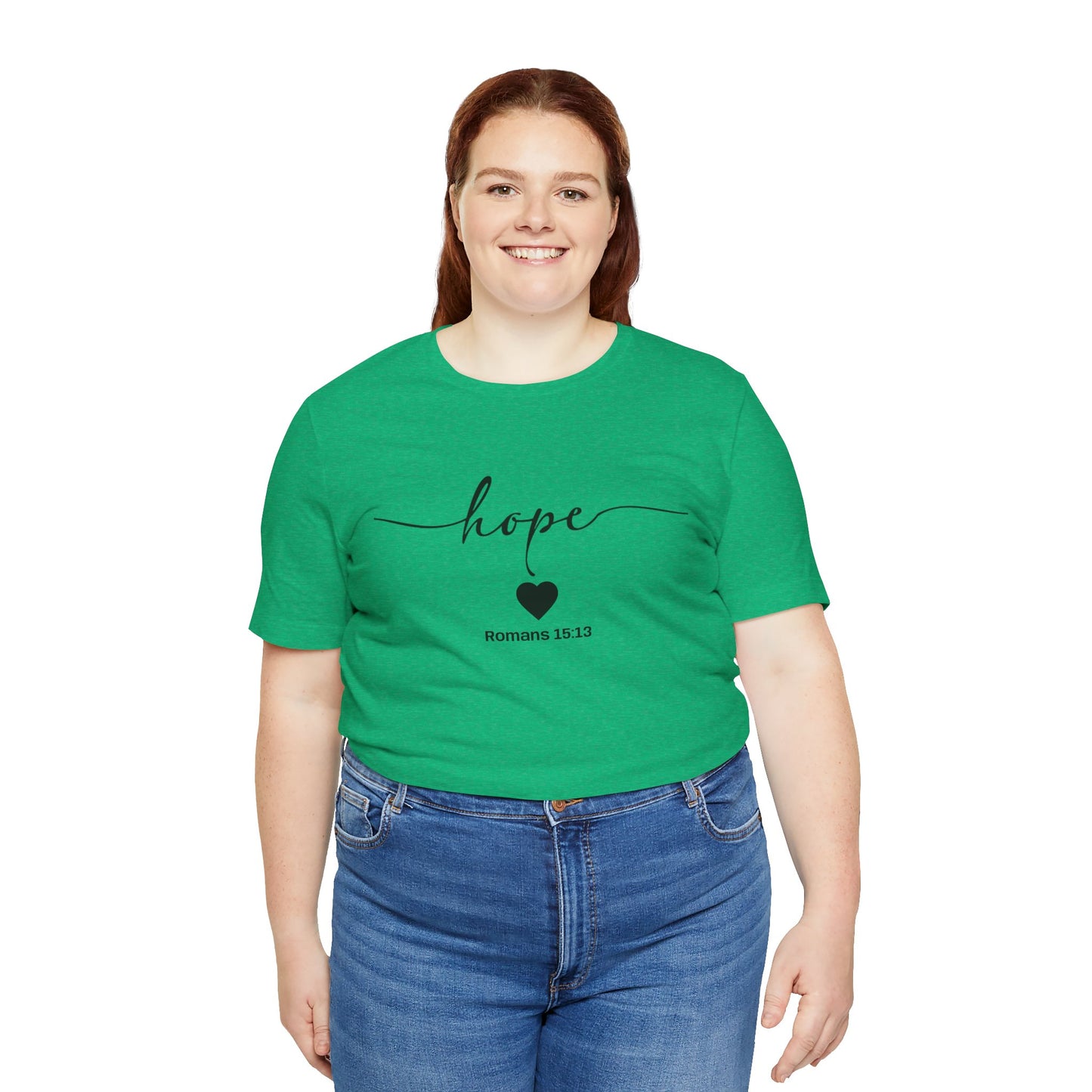 Hope-Inspired Unisex Short Sleeve Tee | Christian Gift, Inspirational Apparel, Motivational Shirt, Faith-Based Clothing, Bible Verse Tee