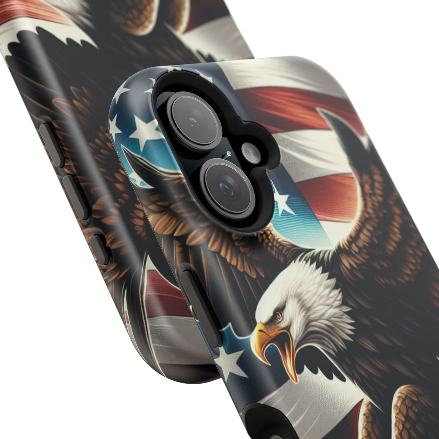iPhone 13-16  Patriotic Eagle Magnetic Tough Cases, 4th of July